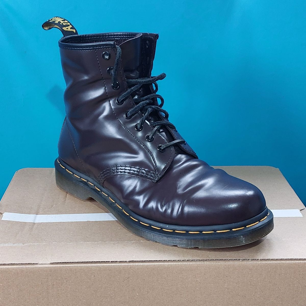 Photo by Wiseacre on April 26, 2024 of the Dr. Martens 1460 in Oxblood Smooth.