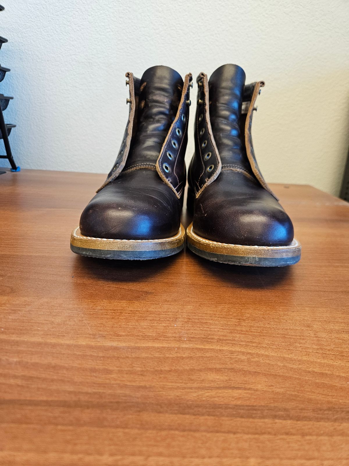 Photo by jhiatt77 on April 30, 2026 of the Truman Plain Toe Boot in Seidel Bay Double Shot.