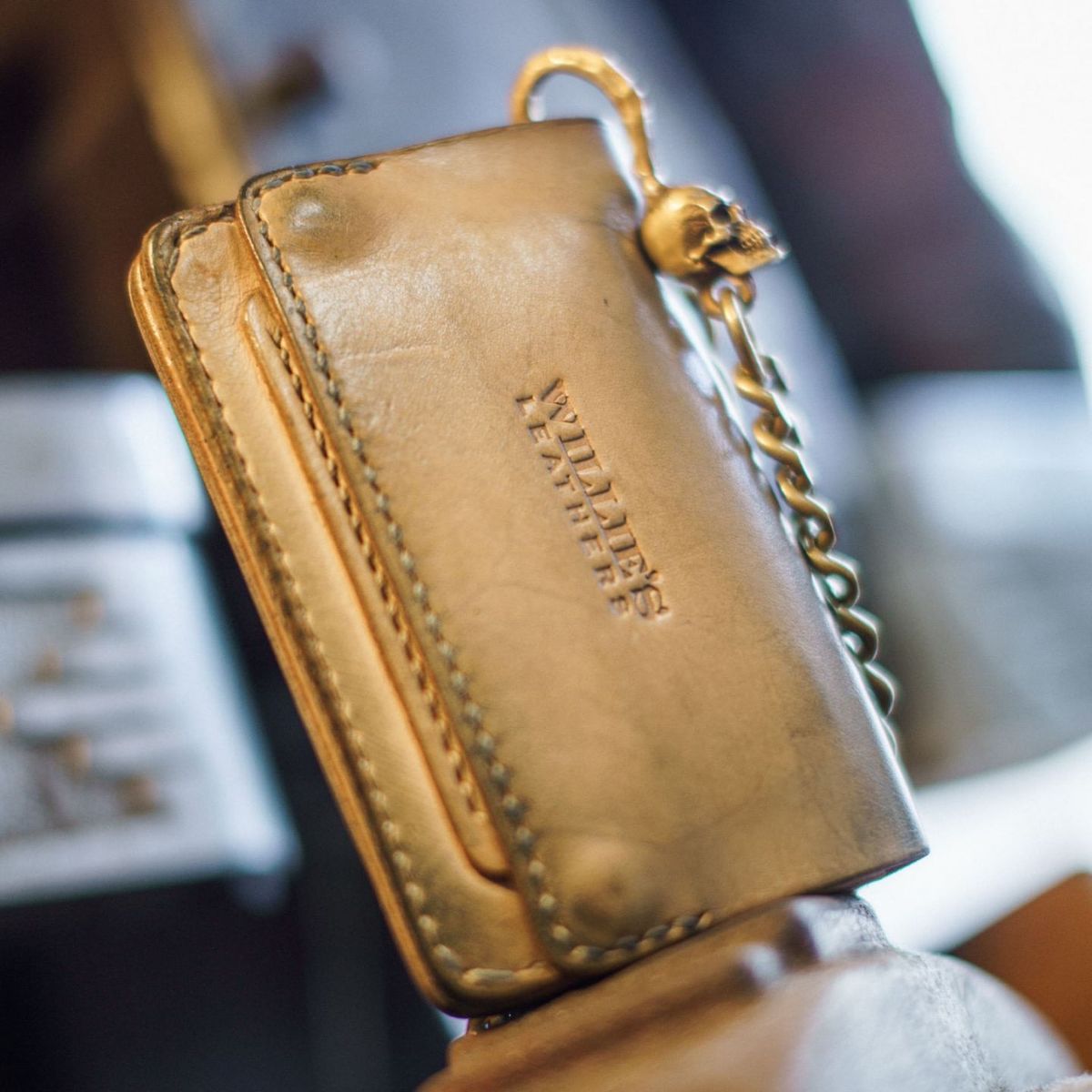 Photo by BiengerZ on January 3, 2026 of the Willie's Handmade Boots Willie's Leathers Lone Rider Wallet in Vegetable-tanned leather Natural.