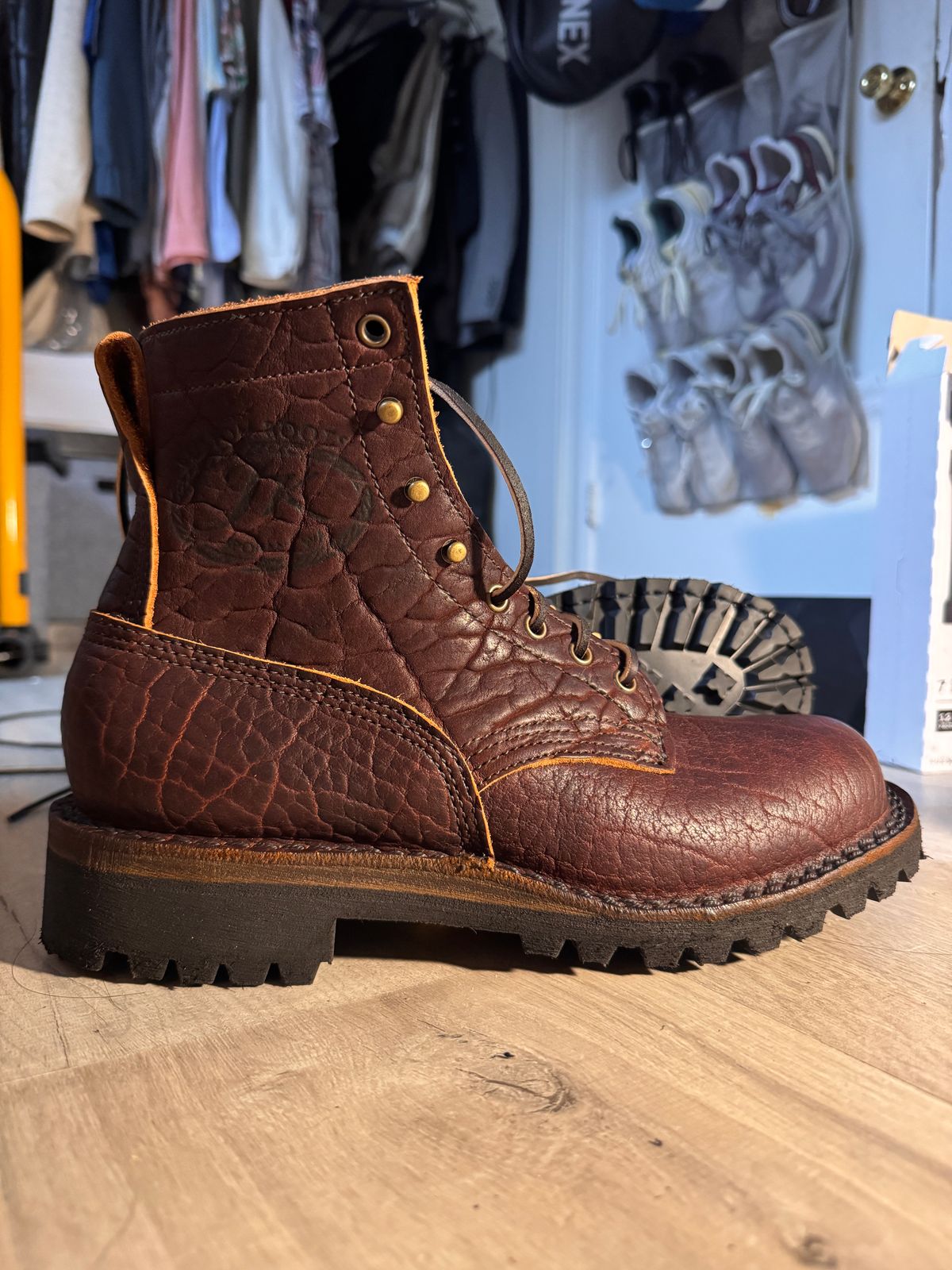 Photo by theberries on December 24, 2025 of the JK Boots O.T. in Bison Smooth.