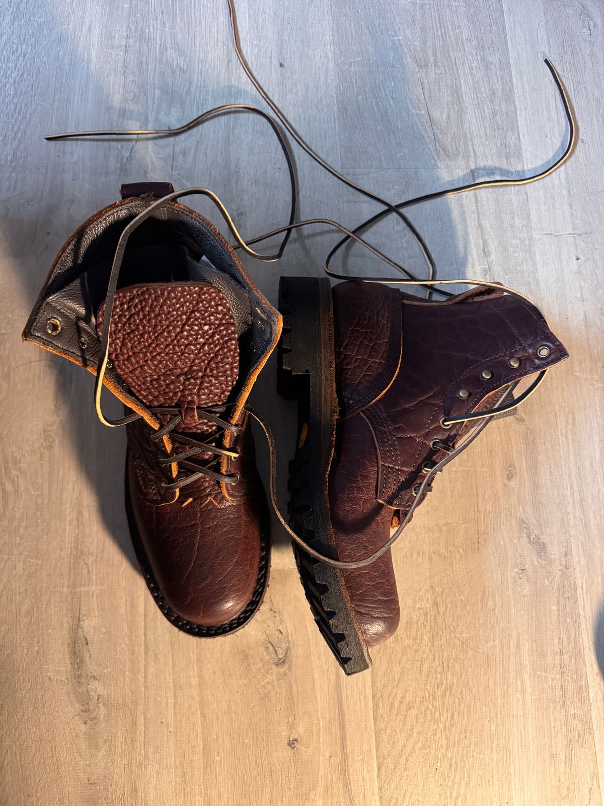 Photo by theberries on December 24, 2025 of the JK Boots O.T. in Bison Smooth.