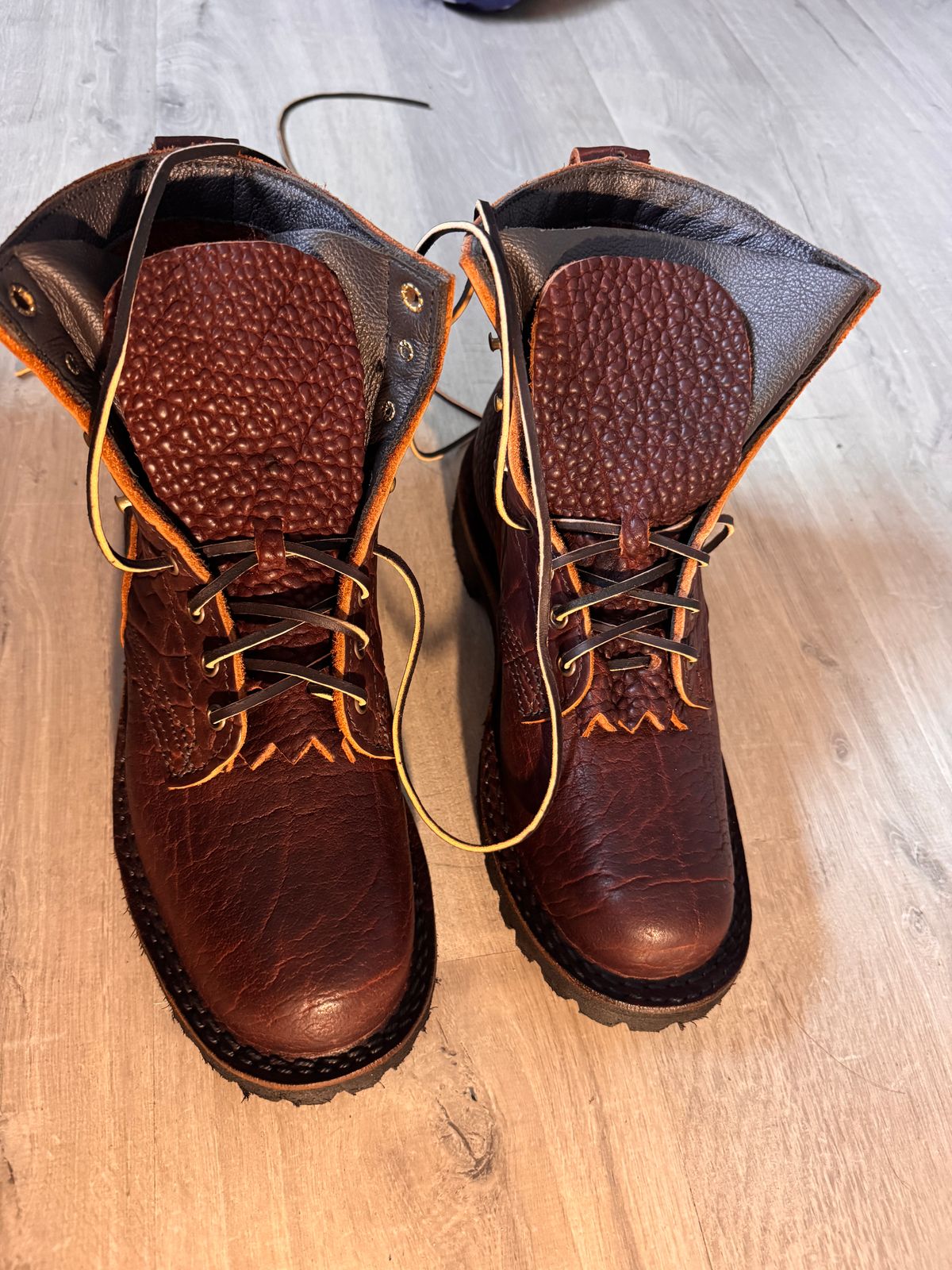 Photo by theberries on December 24, 2025 of the JK Boots O.T. in Bison Smooth.
