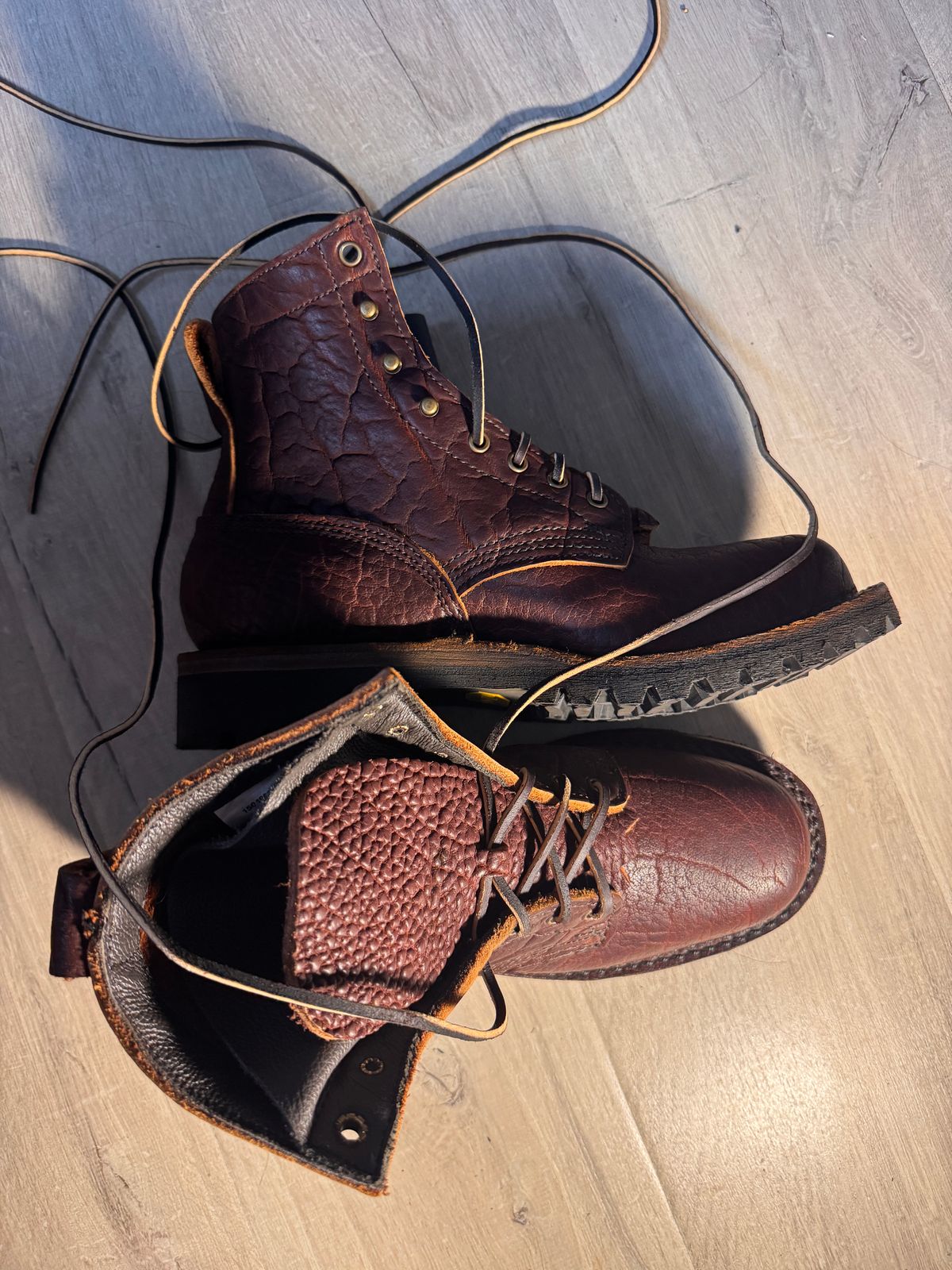 Photo by theberries on December 24, 2025 of the JK Boots O.T. in Bison Smooth.