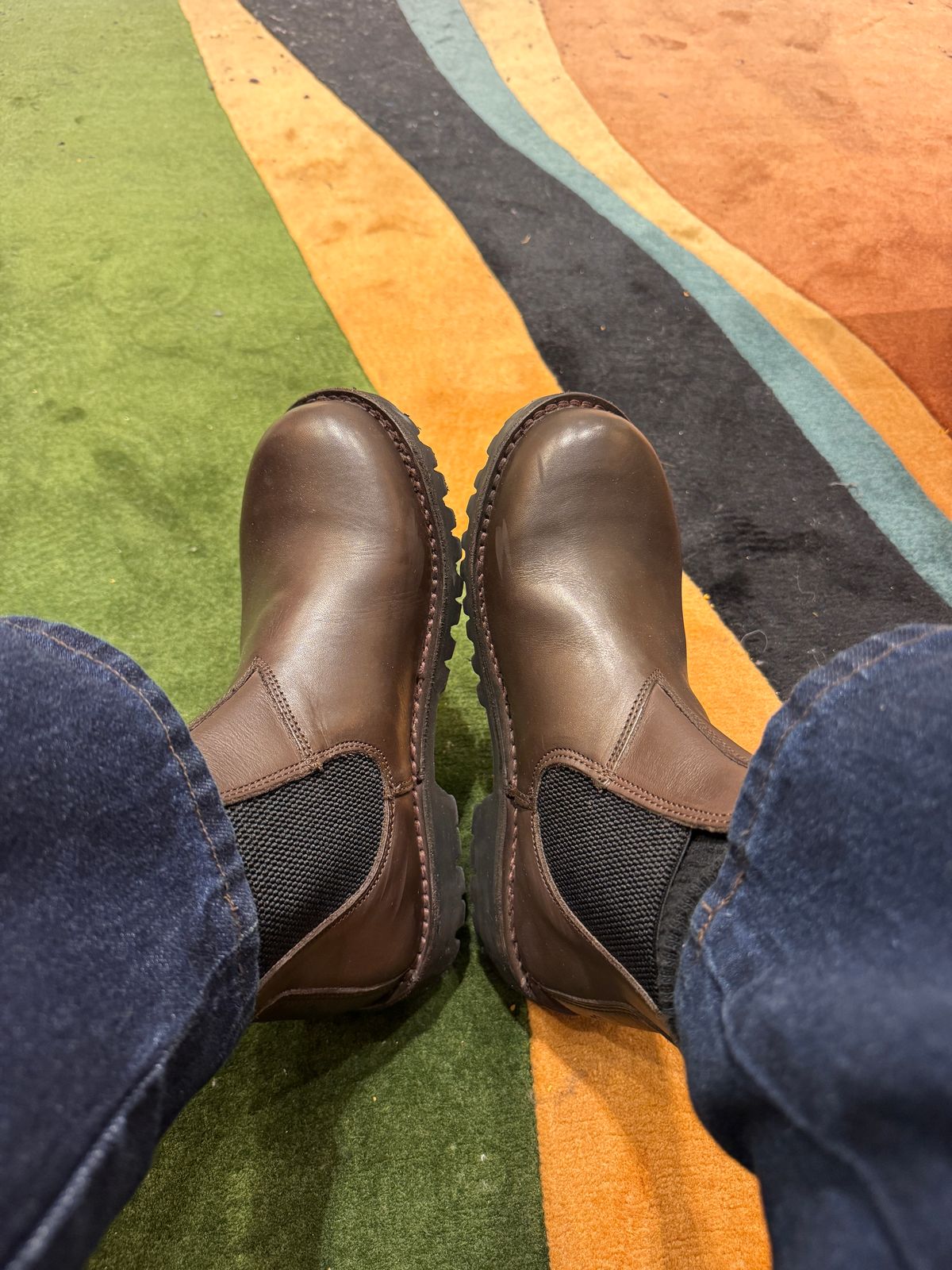 Photo by theberries on November 29, 2025 of the Jim Green Stockman in Brown Full Grain.