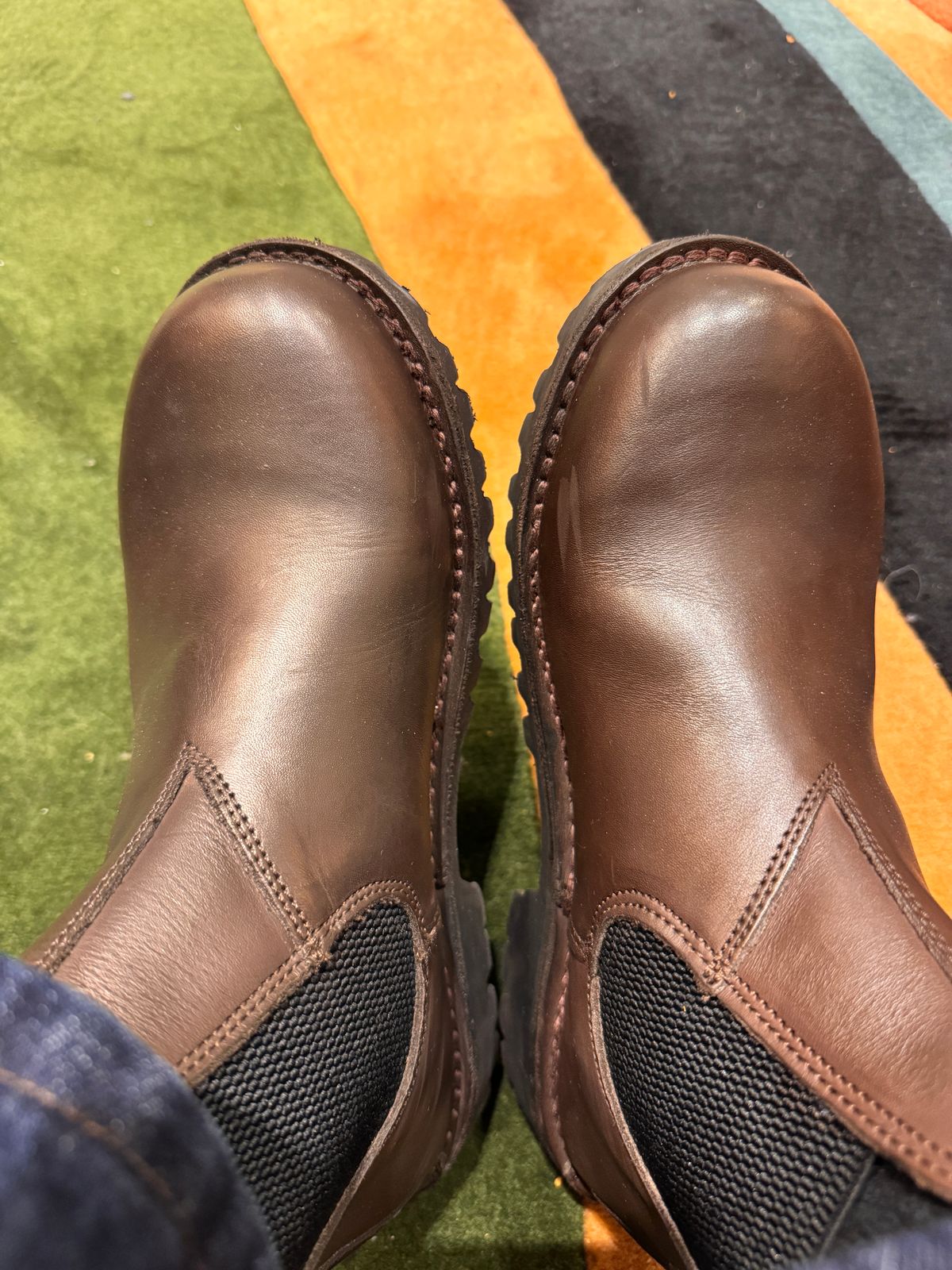 Photo by theberries on November 29, 2025 of the Jim Green Stockman in Brown Full Grain.