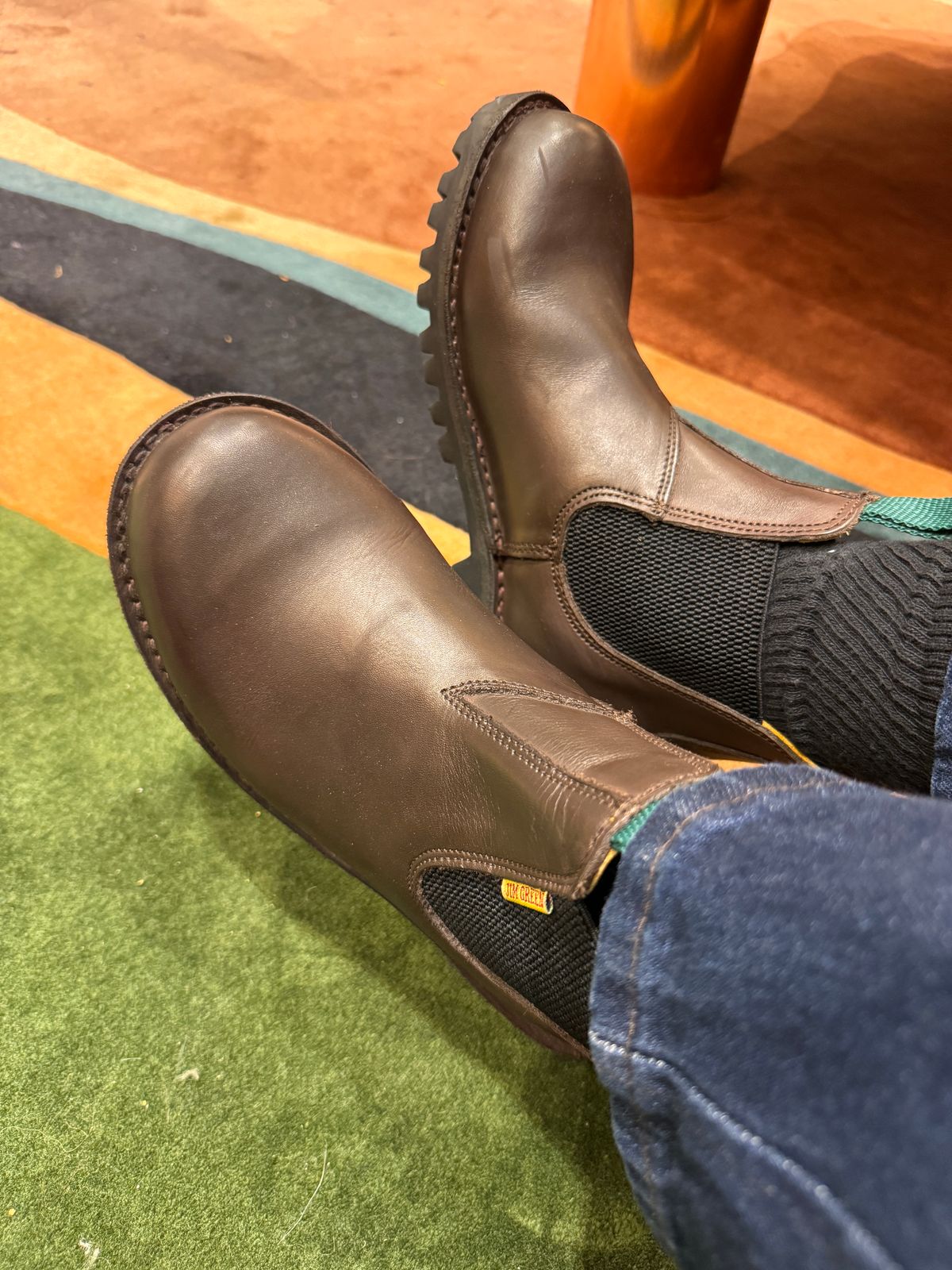 Photo by theberries on November 29, 2025 of the Jim Green Stockman in Brown Full Grain.