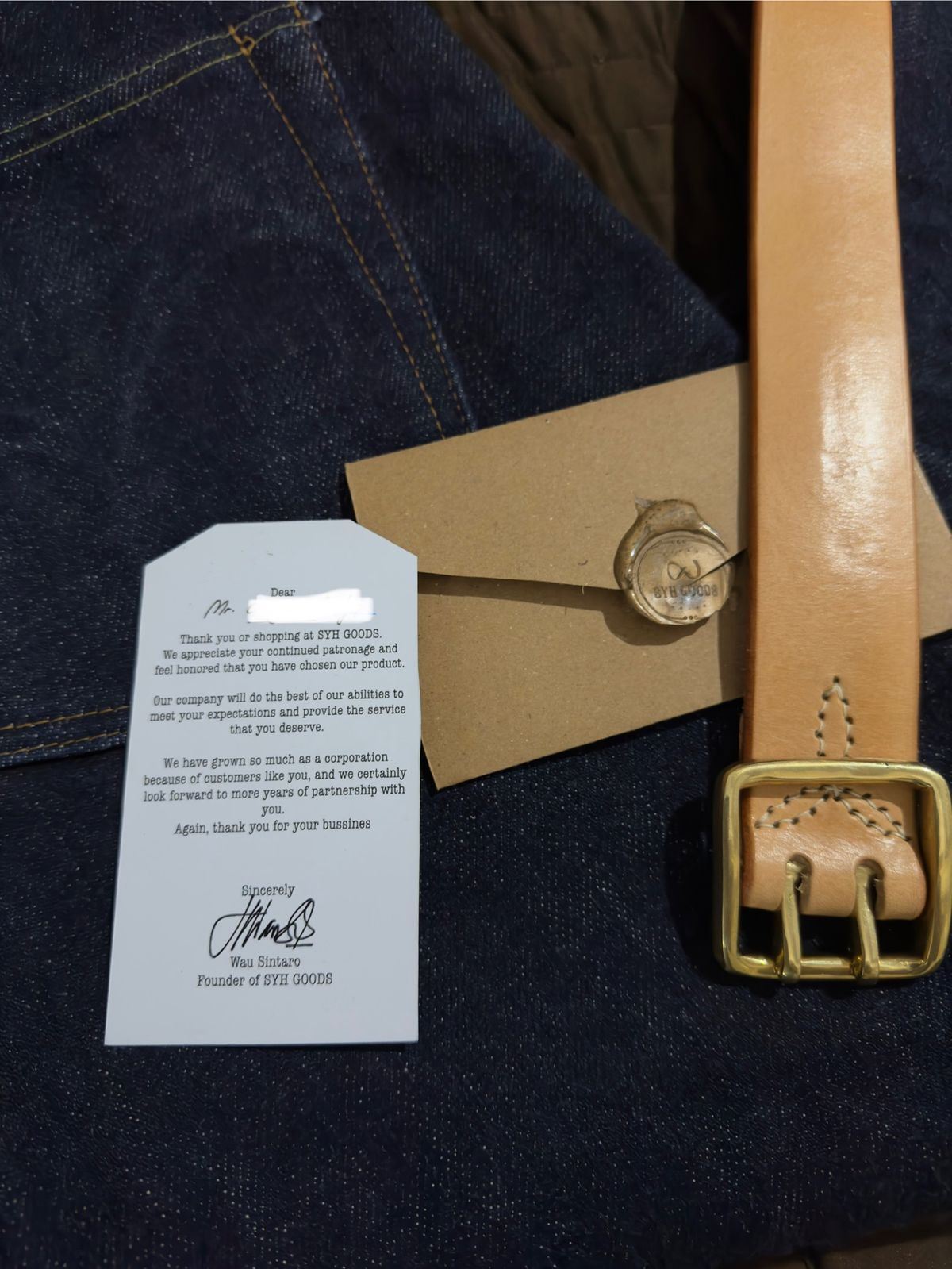 Photo by decay on January 2, 2025 of the SYH Goods Himalaya Niku Gawa in Brazilian Veg Tan.