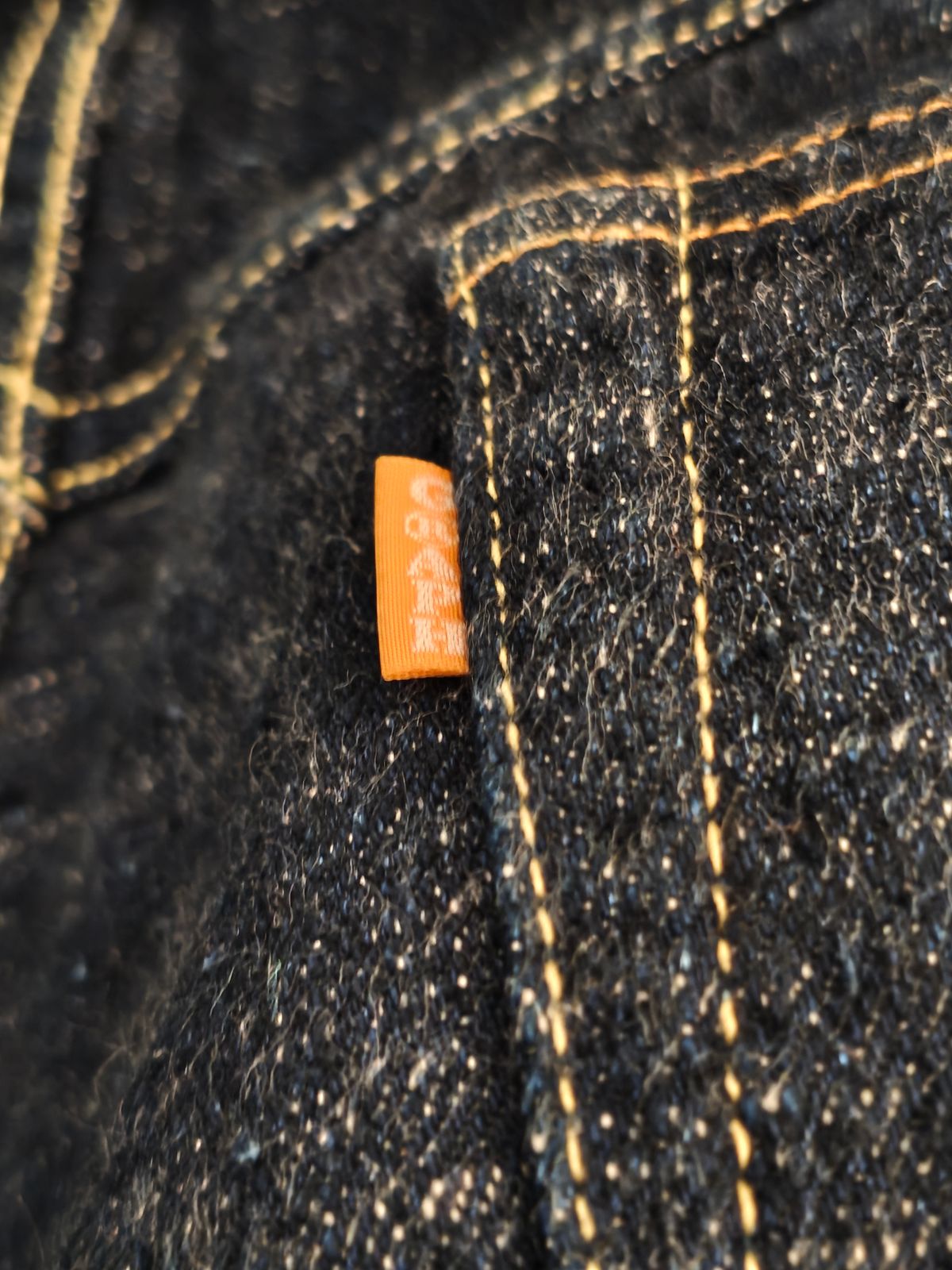 Photo by AdamReynolds on April 20, 2026 of the Graph Zero Heritage Straight Slub Yarn in 15oz Slub Yarn Denim.