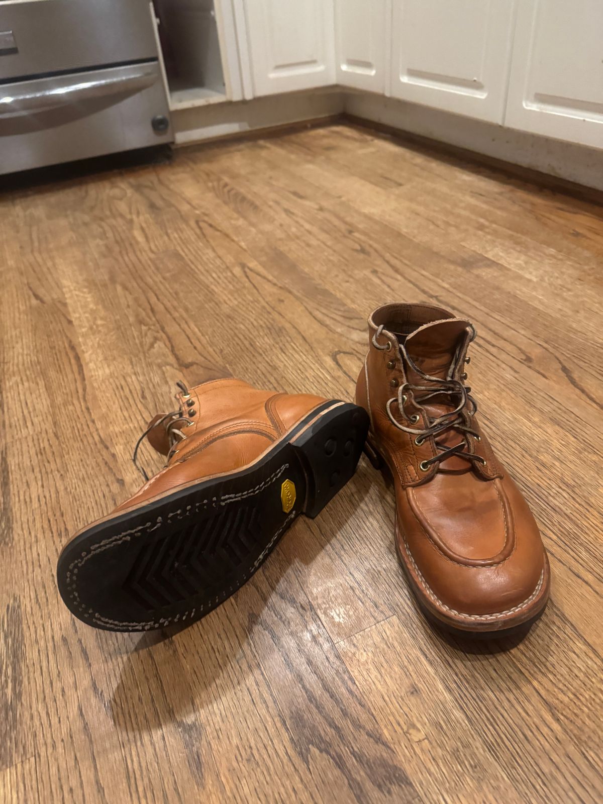 Photo by joecon on December 3, 2025 of the Nicks Custom Model in Horween Light Natural Dublin.