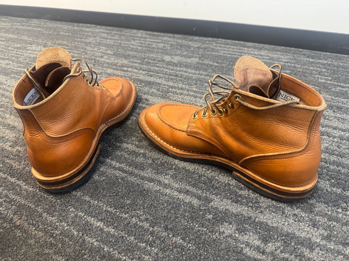 Photo by joecon on January 8, 2026 of the Nicks Custom Model in Horween Light Natural Dublin.