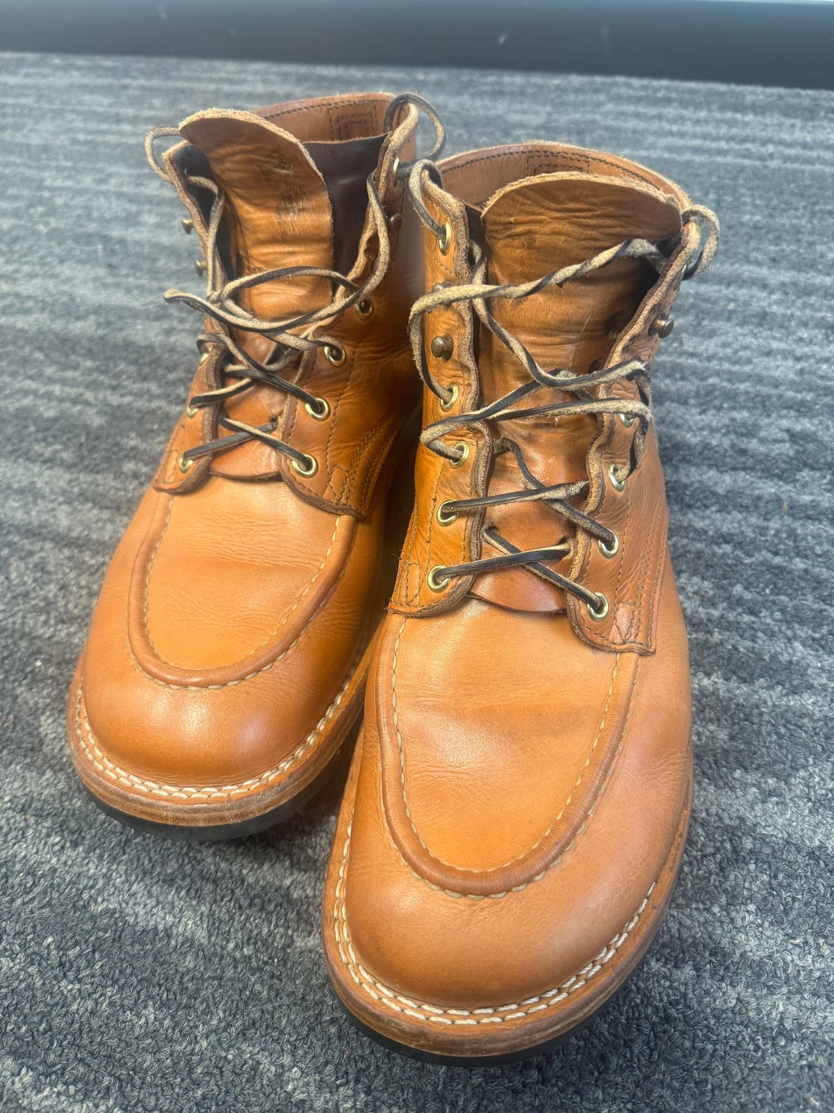 Photo by joecon on January 8, 2026 of the Nicks Custom Model in Horween Light Natural Dublin.