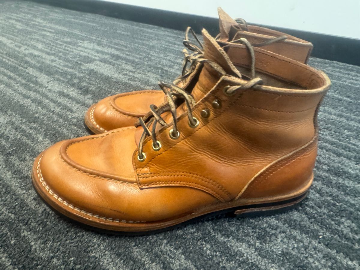 Photo by joecon on January 8, 2026 of the Nicks Custom Model in Horween Light Natural Dublin.