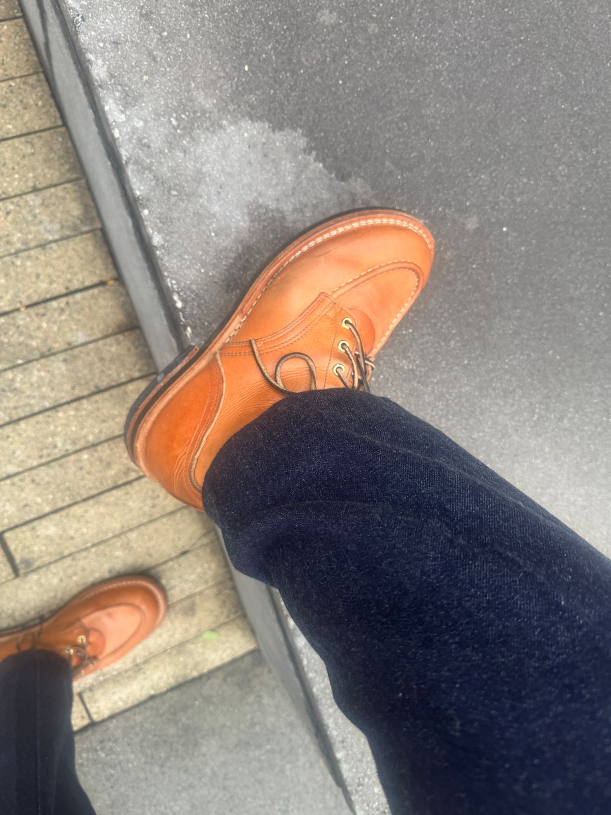 Photo by joecon on February 11, 2026 of the Nicks Custom Model in Horween Light Natural Dublin.