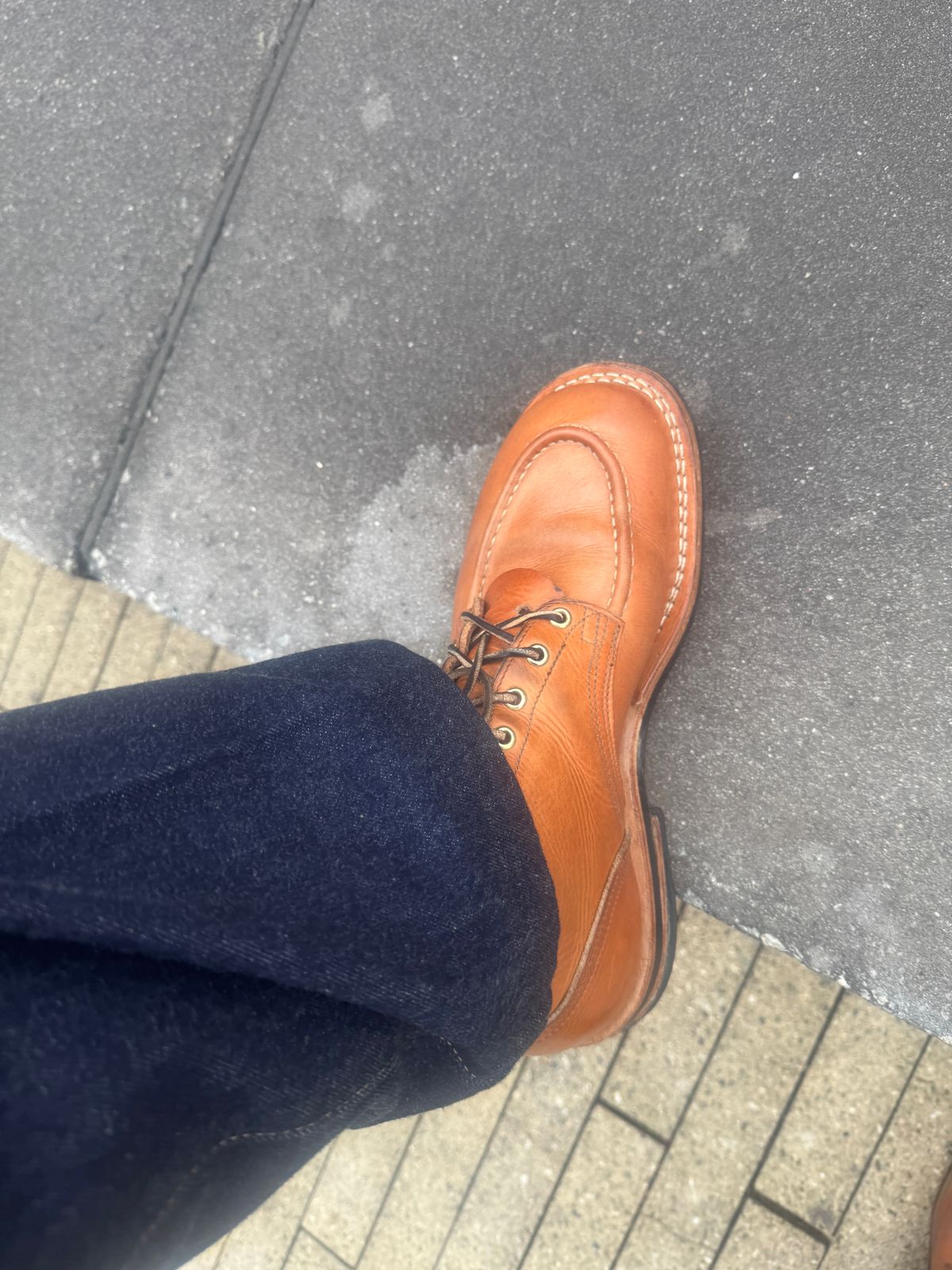 Photo by joecon on February 11, 2026 of the Nicks Custom Model in Horween Light Natural Dublin.