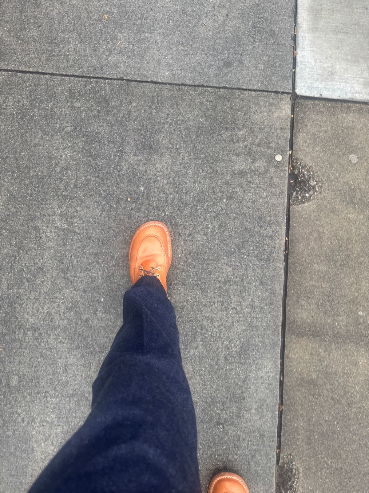 Photo by joecon on February 11, 2026 of the Nicks Custom Model in Horween Light Natural Dublin.