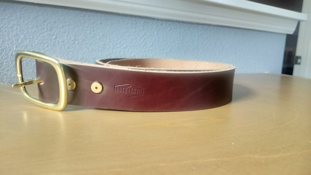 Photo by StuntTriple on August 15, 2025 of the Rose Anvil Micro-Adjust Belt - 1.5" in Dark Brown Leather.