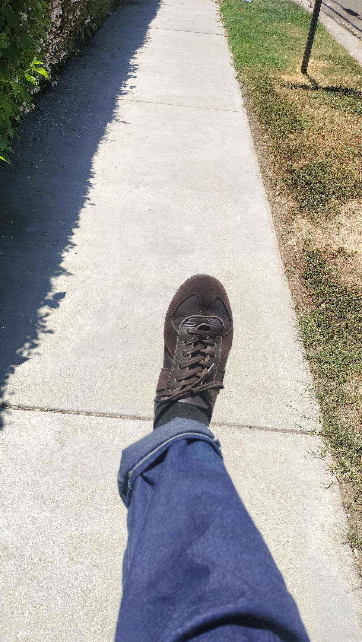 Photo by StuntTriple on July 11, 2025 of the Crown Northampton Adnitt Gat Shoe in Brown Calf Leather & Janus Calf Suede.