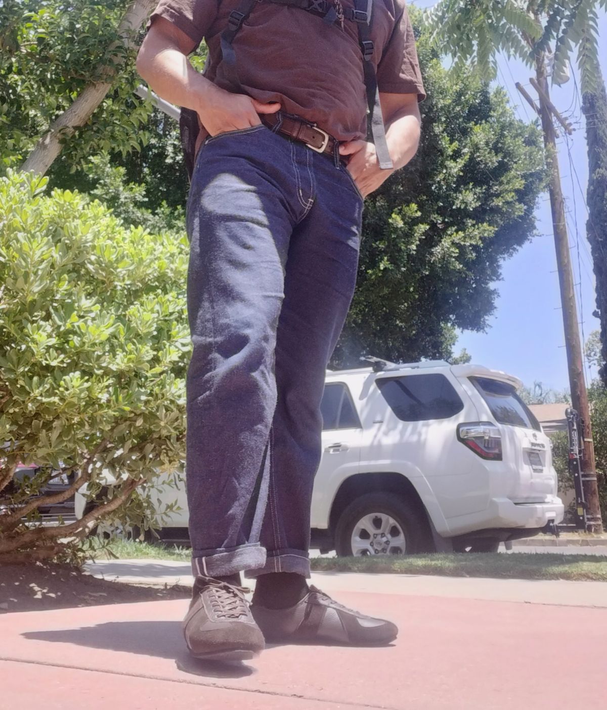 Photo by StuntTriple on July 11, 2025 of the Crown Northampton Adnitt Gat Shoe in Brown Calf Leather & Janus Calf Suede.