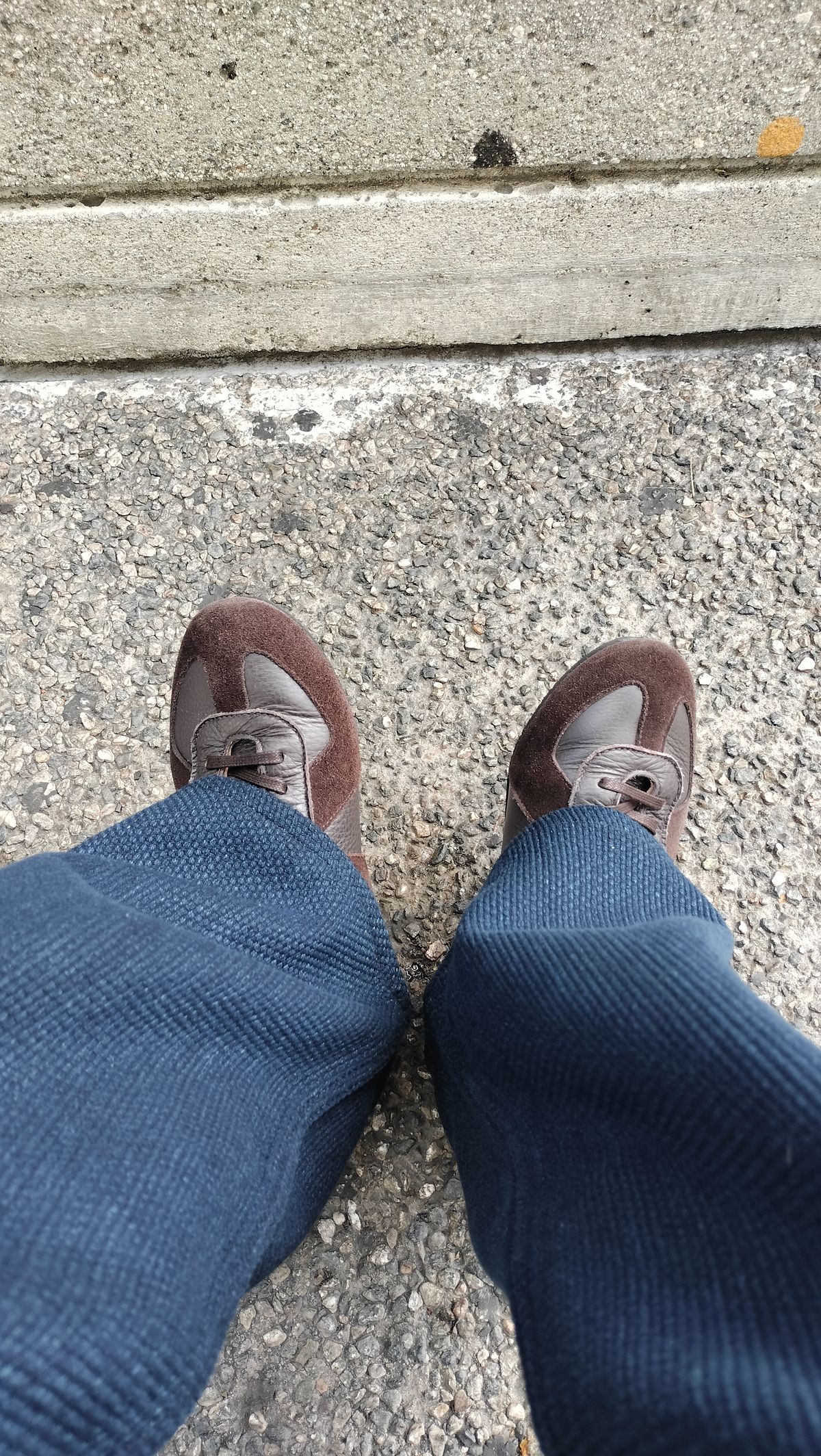 Photo by StuntTriple on July 19, 2025 of the Crown Northampton Adnitt Gat Shoe in Brown Calf Leather & Janus Calf Suede.