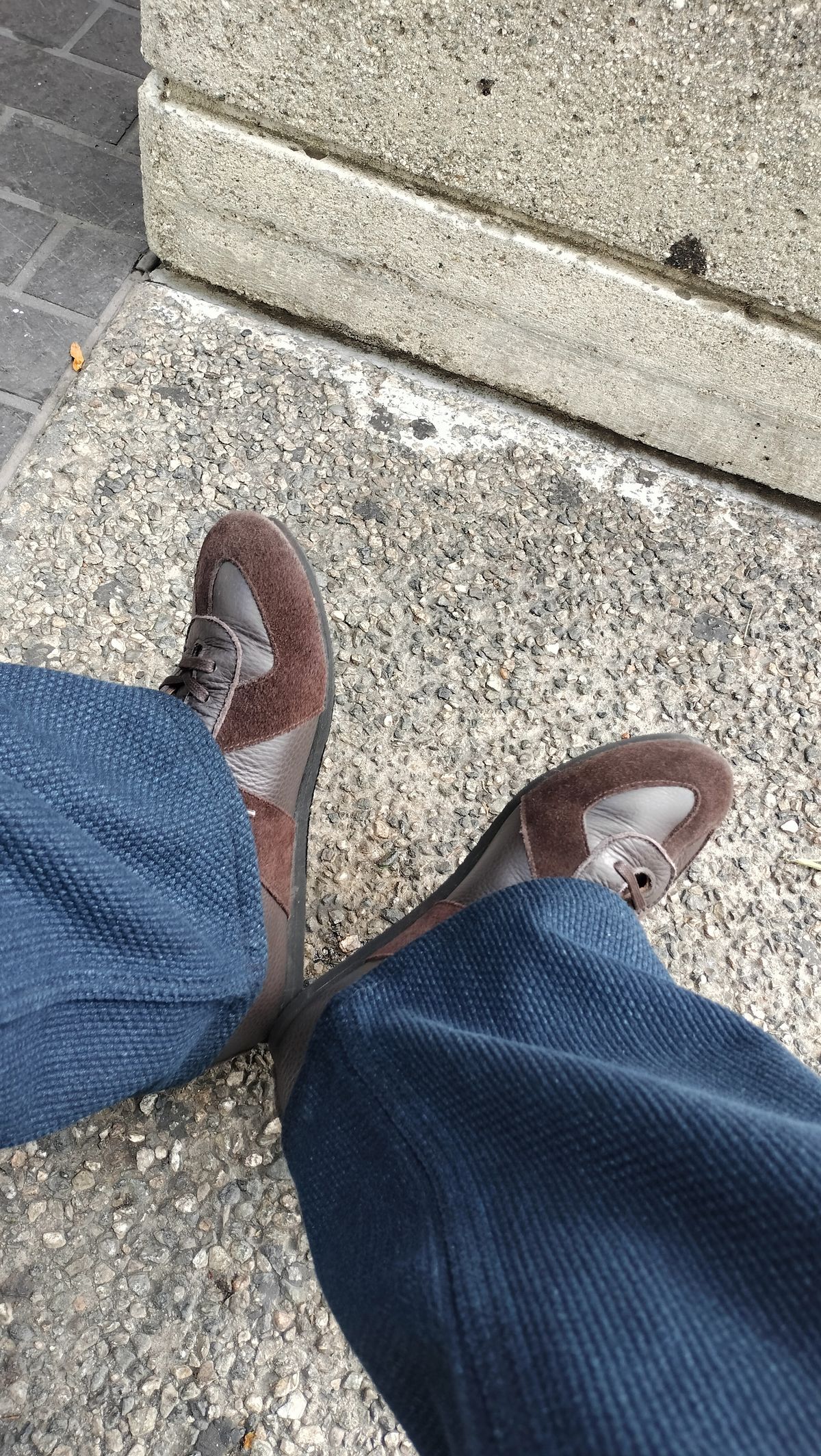 Photo by StuntTriple on July 19, 2025 of the Crown Northampton Adnitt Gat Shoe in Brown Calf Leather & Janus Calf Suede.