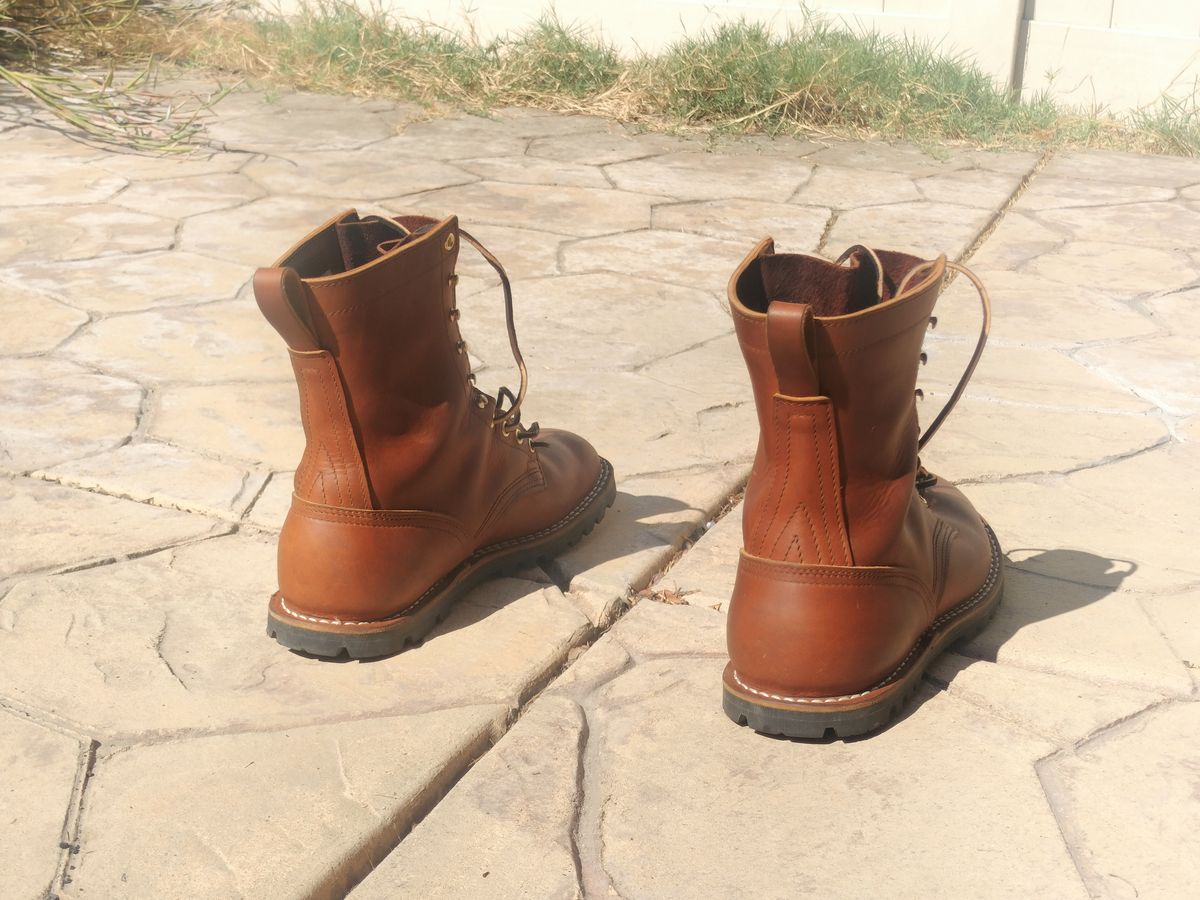 Photo by StuntTriple on August 24, 2025 of the Nicks Strider ZD in Nicks / Horween Honey Spokane.