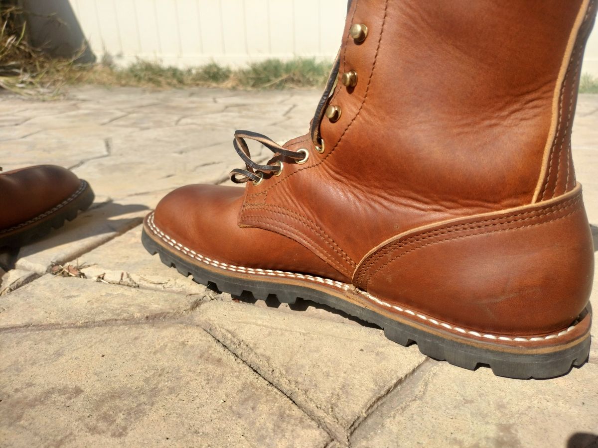 Photo by StuntTriple on August 24, 2025 of the Nicks Strider ZD in Nicks / Horween Honey Spokane.