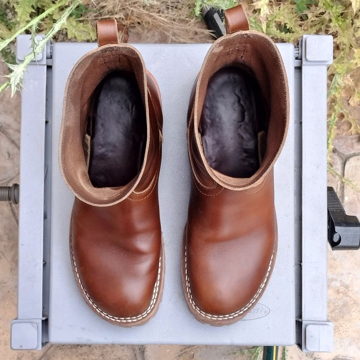 Photo by StuntTriple on May 22, 2026 of the Nicks Wellington in Nick's / Horween Cognac Shackleton.