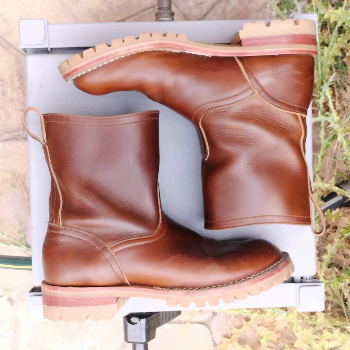 Photo by StuntTriple on May 22, 2026 of the Nicks Wellington in Nick's / Horween Cognac Shackleton.