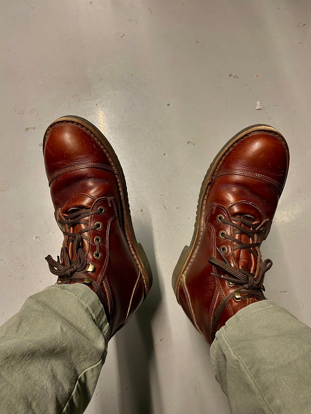 Photo by lolo99 on April 15, 2025 of the Jim Green Numzaan in Hazelnut Veg Retan.