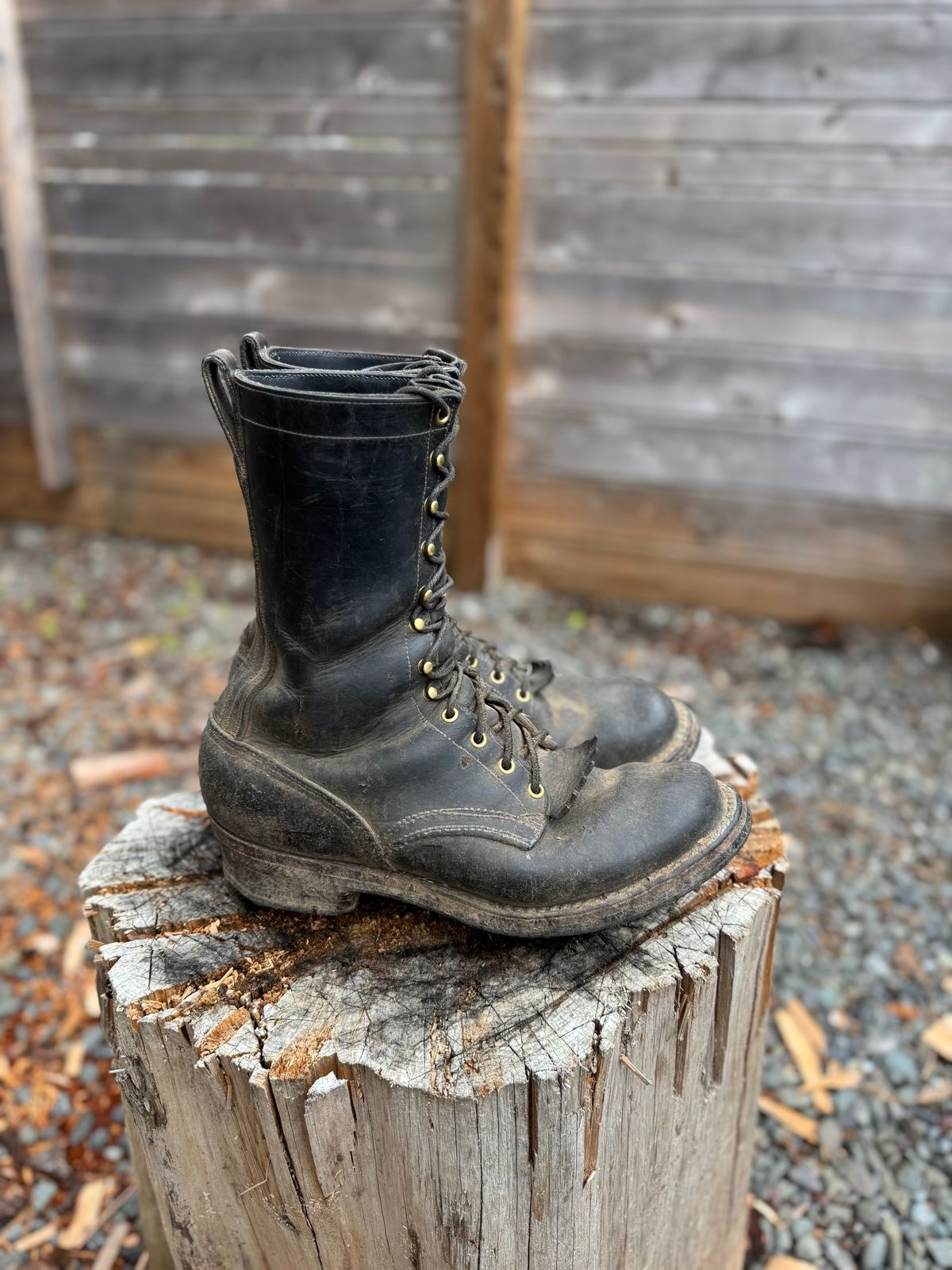 Photo by Awry_Camera on September 12, 2025 of the Nicks Hot Shot in Seidel MaxSupport Black Roughout & Seidel MaxSupport Black.