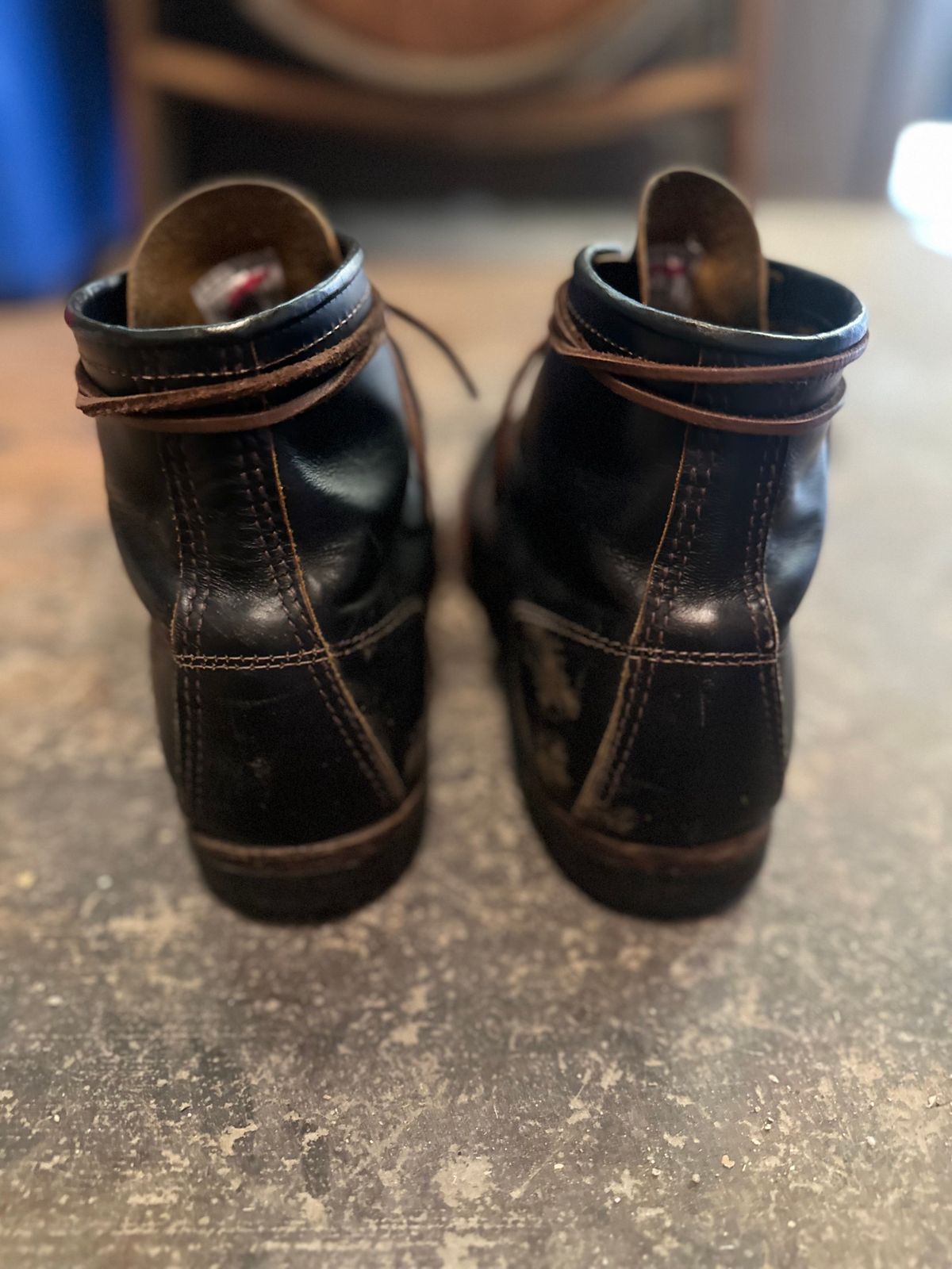 Photo by PastaKing on March 3, 2025 of the Red Wing Beckman Flatbox in S.B. Foot Black Klondike.
