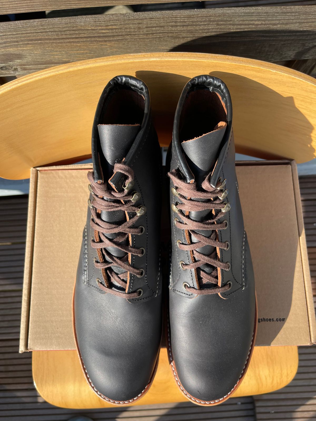 Photo by Jakob_Boots on October 2, 2025 of the Red Wing Blacksmith 3345 in S.B. Foot Black Prairie.