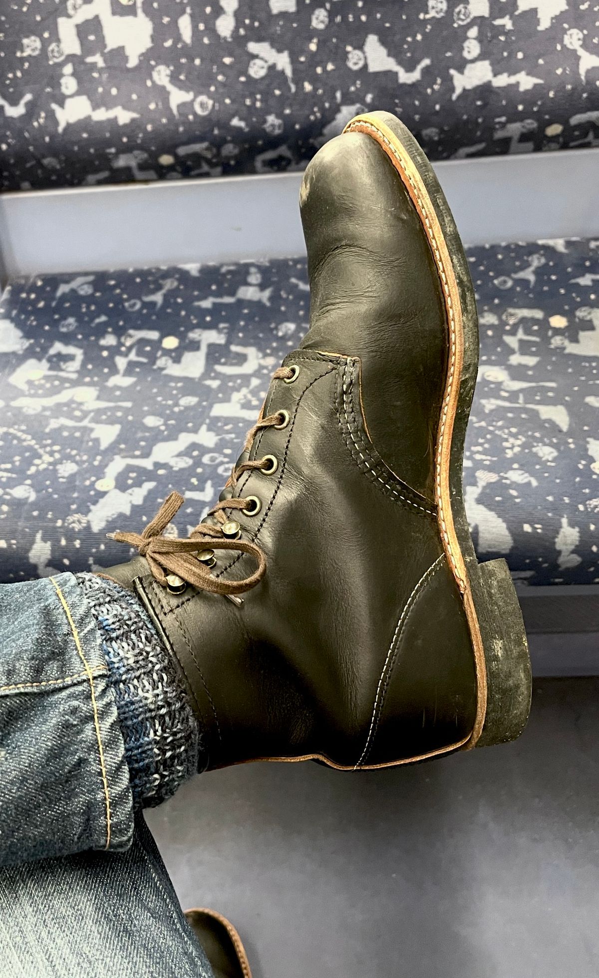 Photo by Jakob_Boots on October 10, 2025 of the Red Wing Blacksmith 3345 in S.B. Foot Black Prairie.