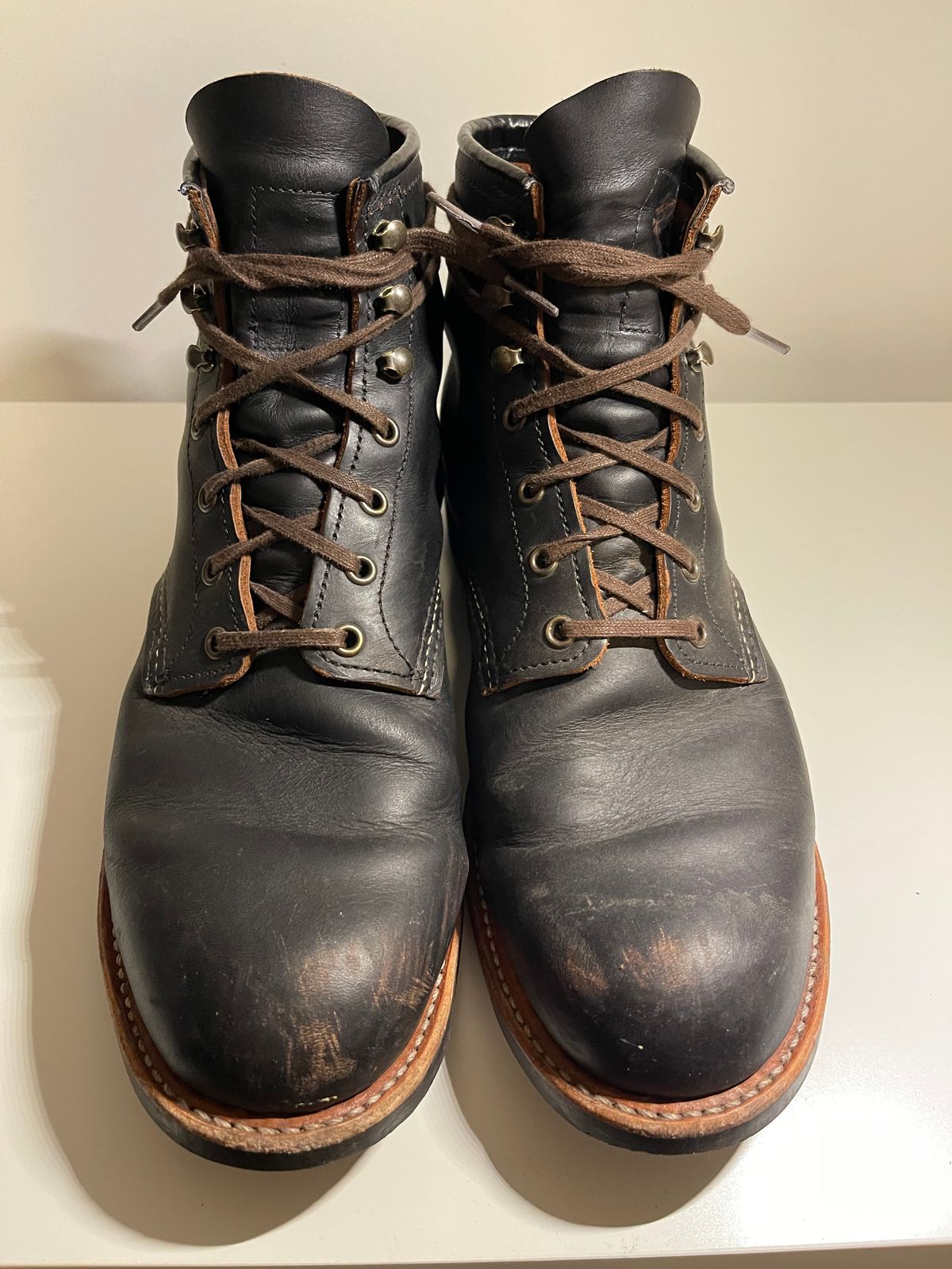 Photo by Jakob_Boots on November 5, 2025 of the Red Wing Blacksmith 3345 in S.B. Foot Black Prairie.