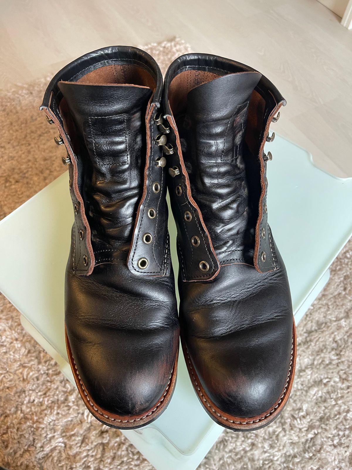 Photo by Jakob_Boots on December 4, 2025 of the Red Wing Blacksmith 3345 in S.B. Foot Black Prairie.