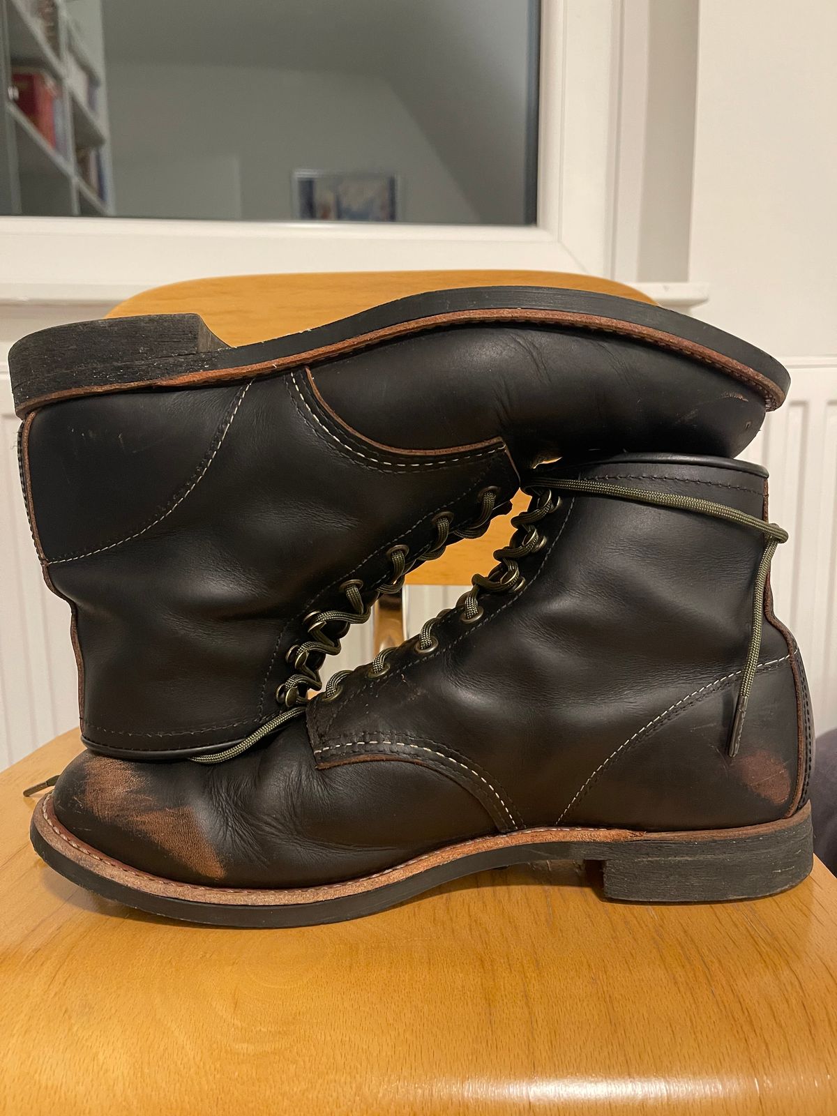 Photo by Jakob_Boots on January 29, 2026 of the Red Wing Blacksmith 3345 in S.B. Foot Black Prairie.