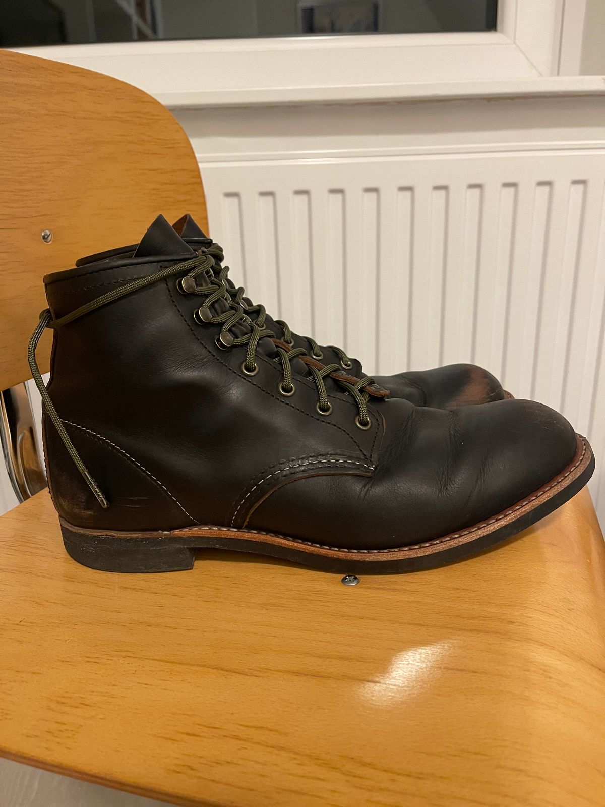 Photo by Jakob_Boots on January 29, 2026 of the Red Wing Blacksmith 3345 in S.B. Foot Black Prairie.