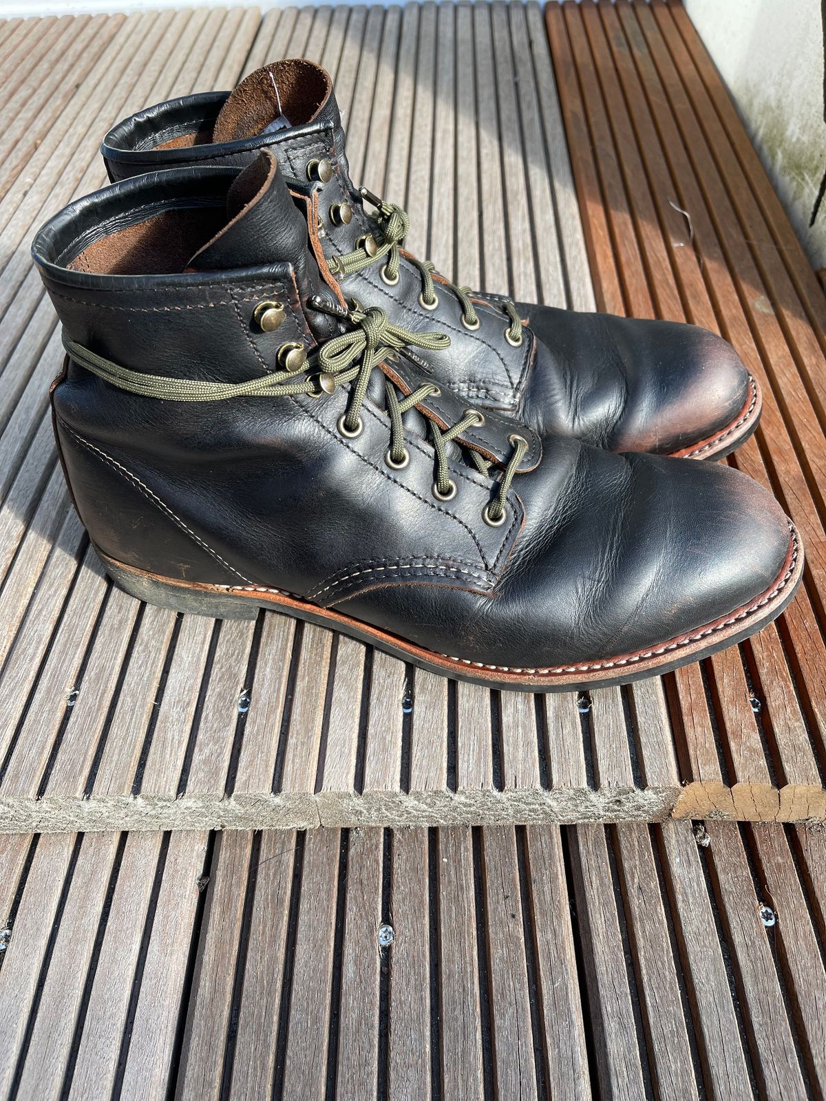Photo by Jakob_Boots on March 3, 2026 of the Red Wing Blacksmith 3345 in S.B. Foot Black Prairie.