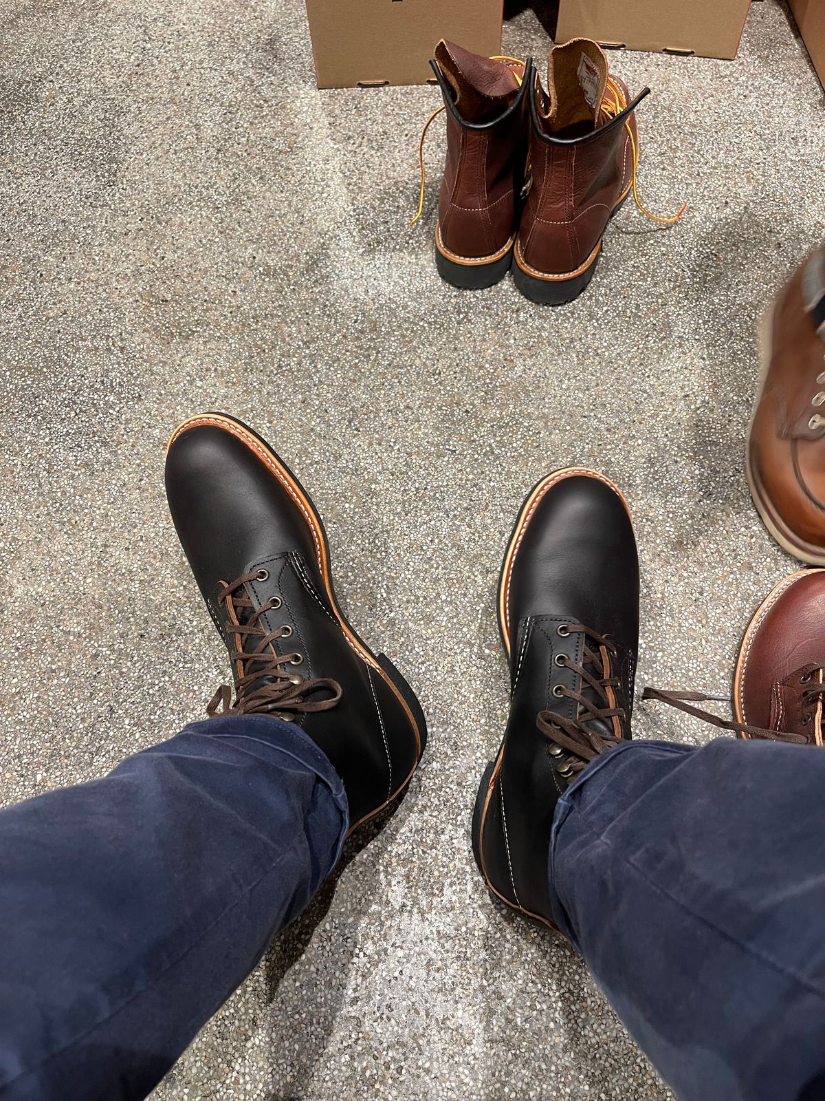 Photo by Jakob_Boots on September 18, 2025 of the Red Wing Blacksmith 3345 in S.B. Foot Black Prairie.