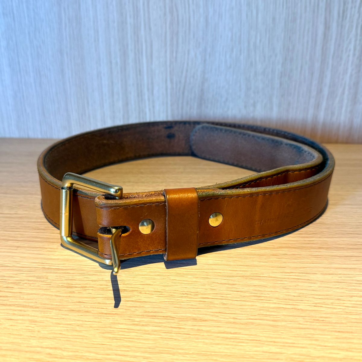 Photo by jdsw20 on December 5, 2025 of the Nicks Belt in Wickett & Craig Mojave Double Stuffed.