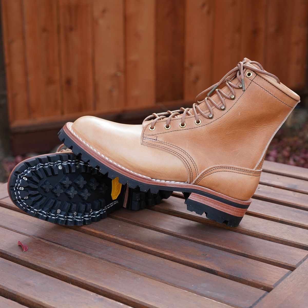 Photo by jdsw20 on October 1, 2025 of the Nicks Parkhurst V3 in Horween Light Natural Dublin.