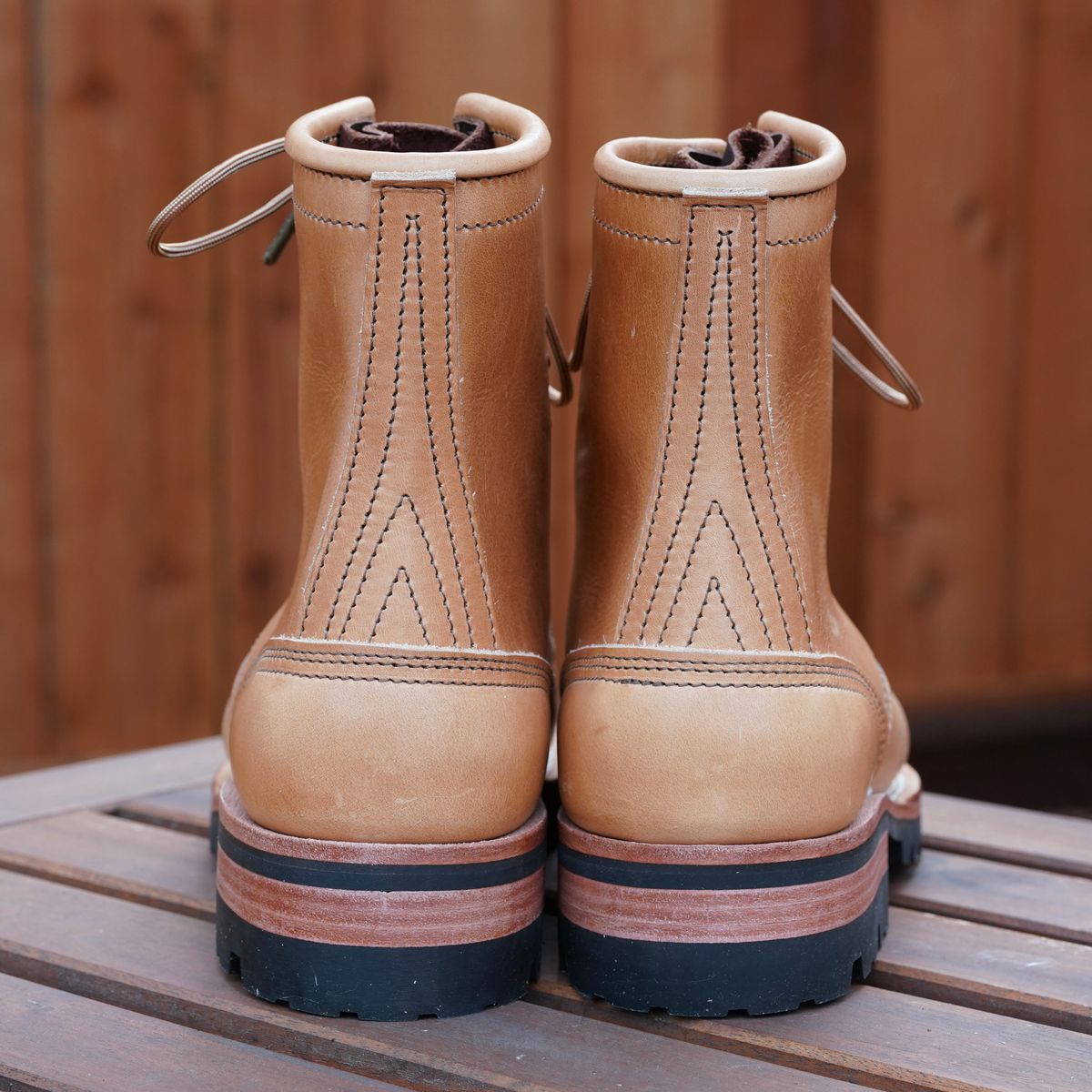 Photo by jdsw20 on October 1, 2025 of the Nicks Parkhurst V3 in Horween Light Natural Dublin.