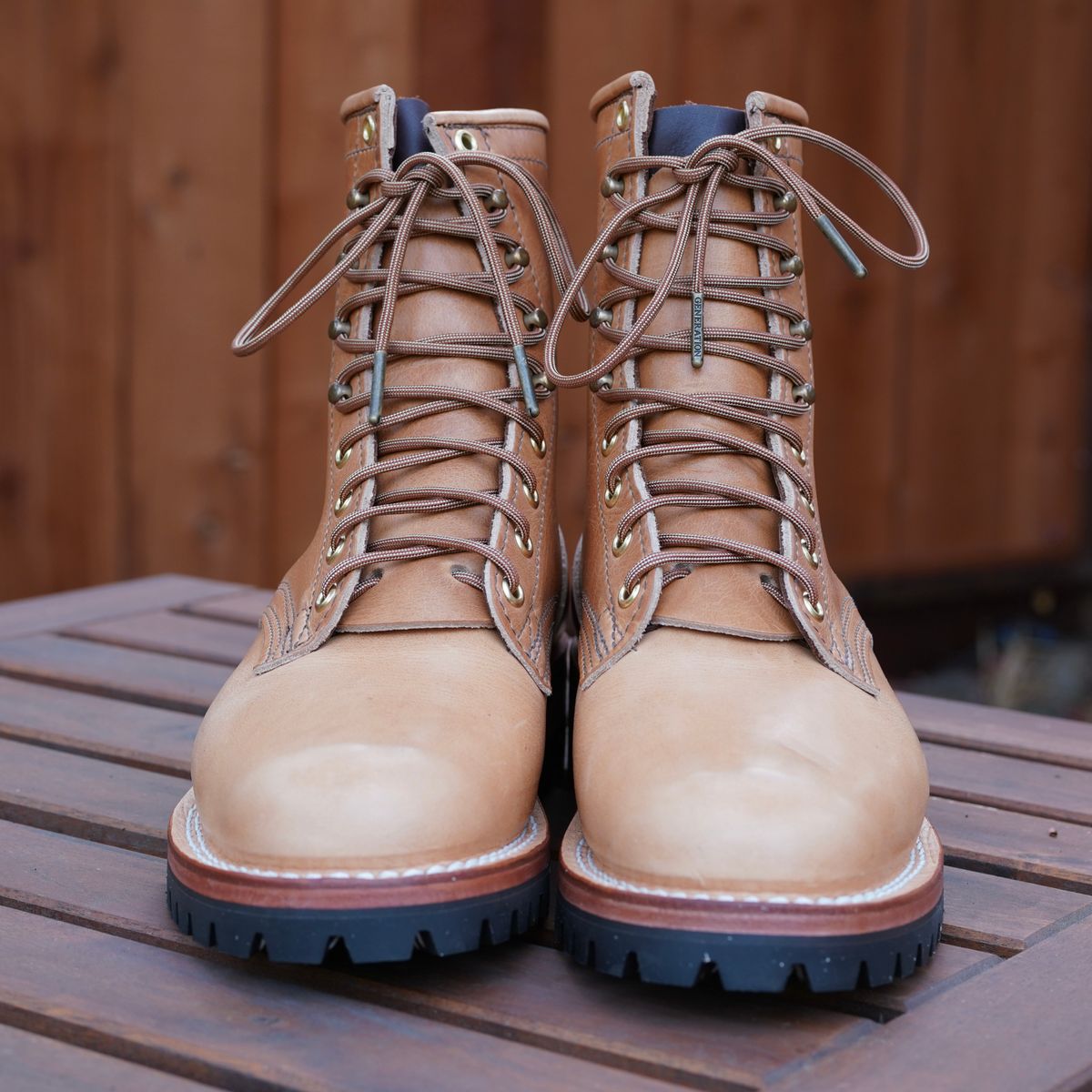 Photo by jdsw20 on October 1, 2025 of the Nicks Parkhurst V3 in Horween Light Natural Dublin.