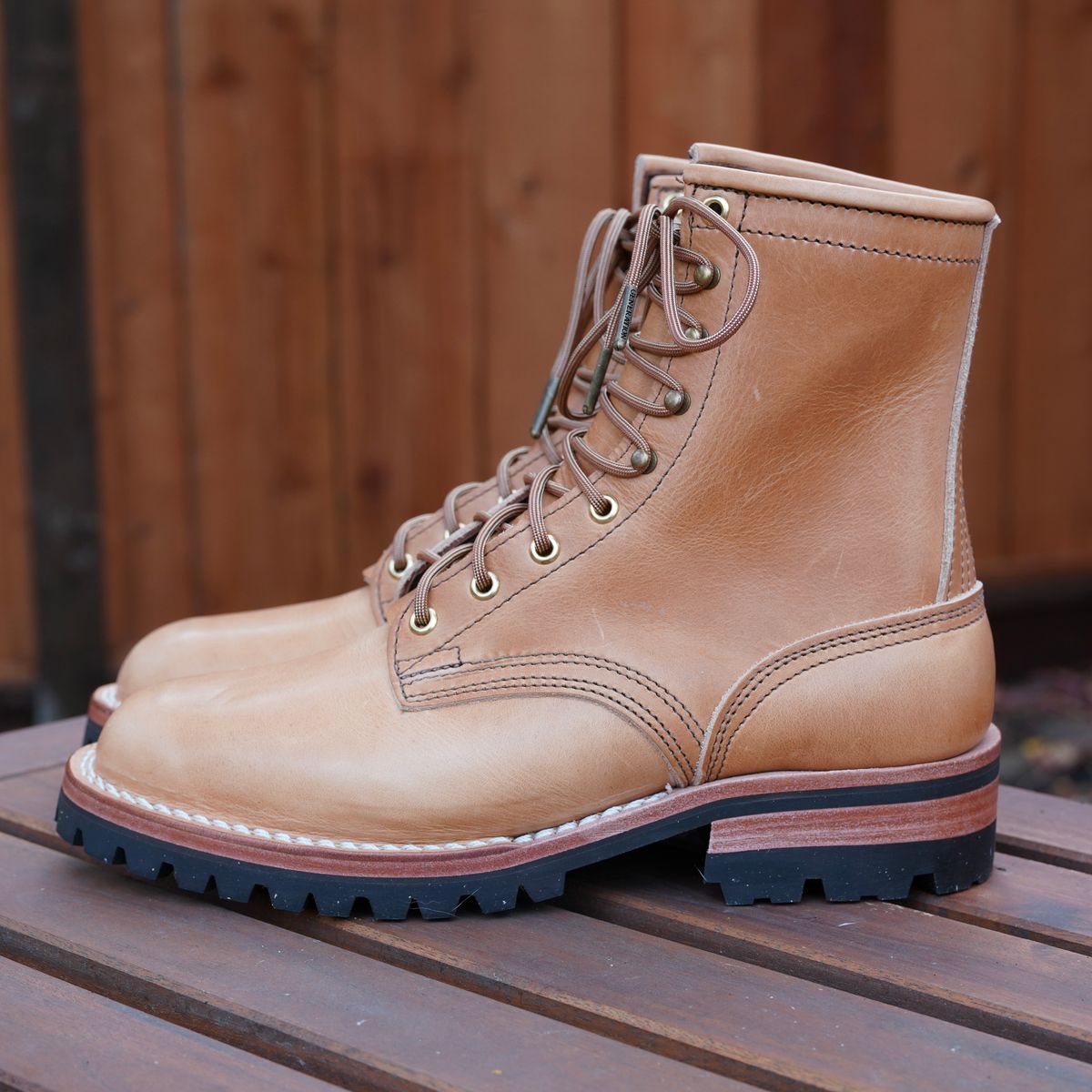 Photo by jdsw20 on October 1, 2025 of the Nicks Parkhurst V3 in Horween Light Natural Dublin.