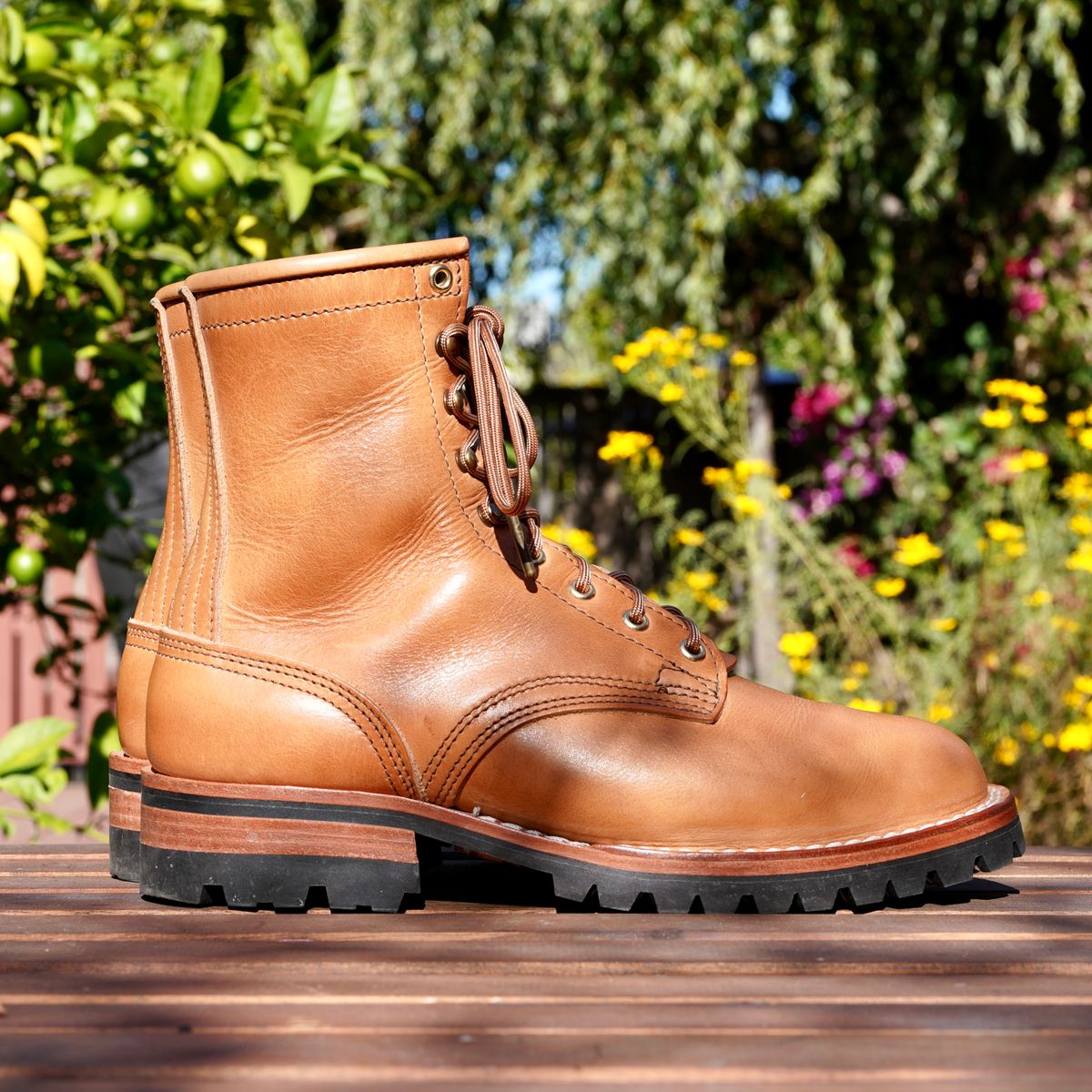 Photo by jdsw20 on November 2, 2025 of the Nicks Parkhurst V3 in Horween Light Natural Dublin.