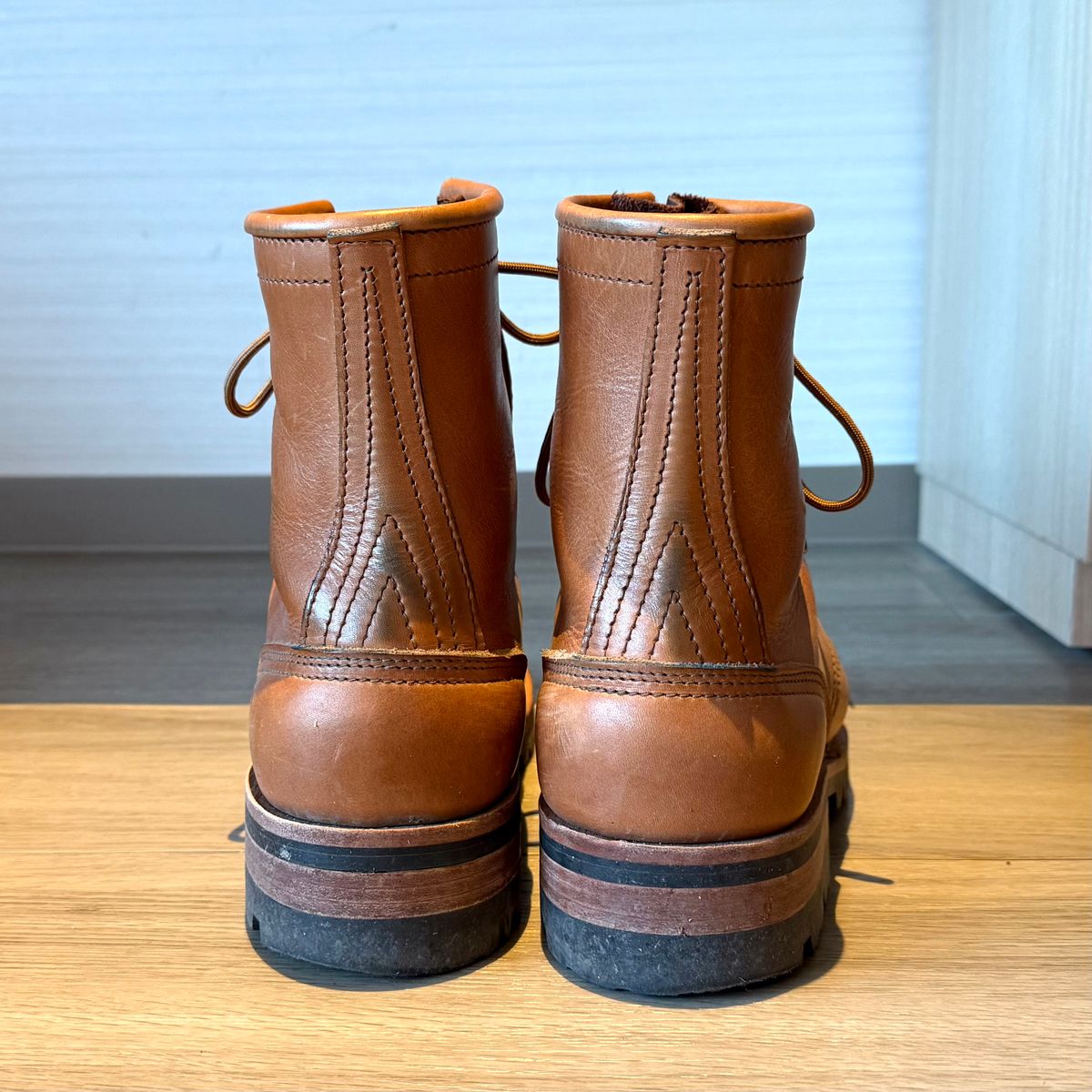 Photo by jdsw20 on December 4, 2025 of the Nicks Parkhurst V3 in Horween Light Natural Dublin.