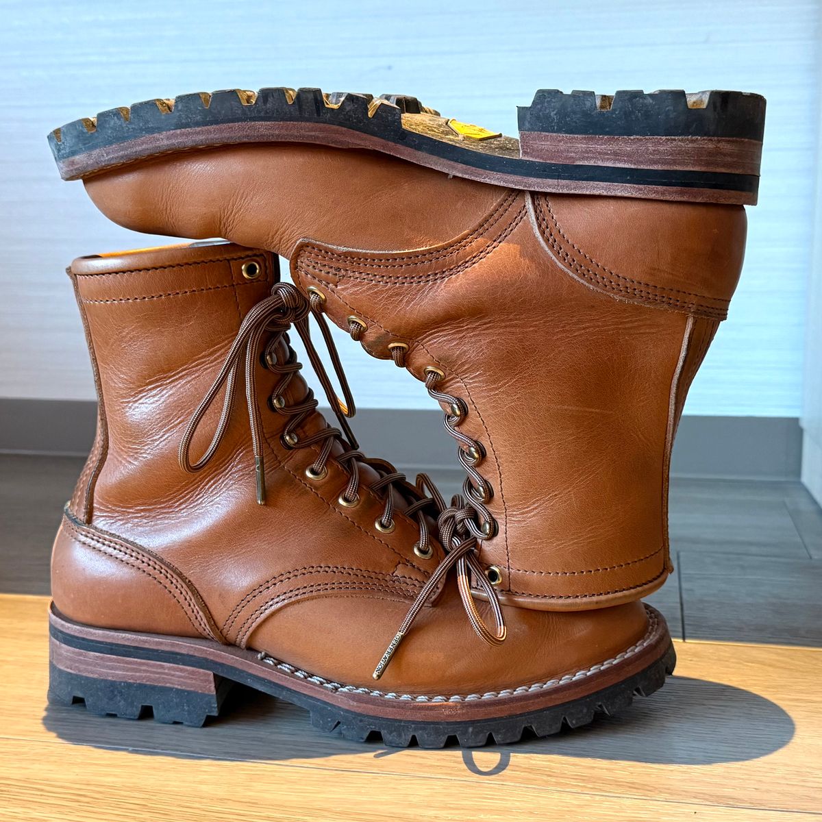 Photo by jdsw20 on December 4, 2025 of the Nicks Parkhurst V3 in Horween Light Natural Dublin.