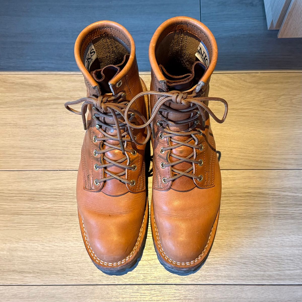 Photo by jdsw20 on December 4, 2025 of the Nicks Parkhurst V3 in Horween Light Natural Dublin.