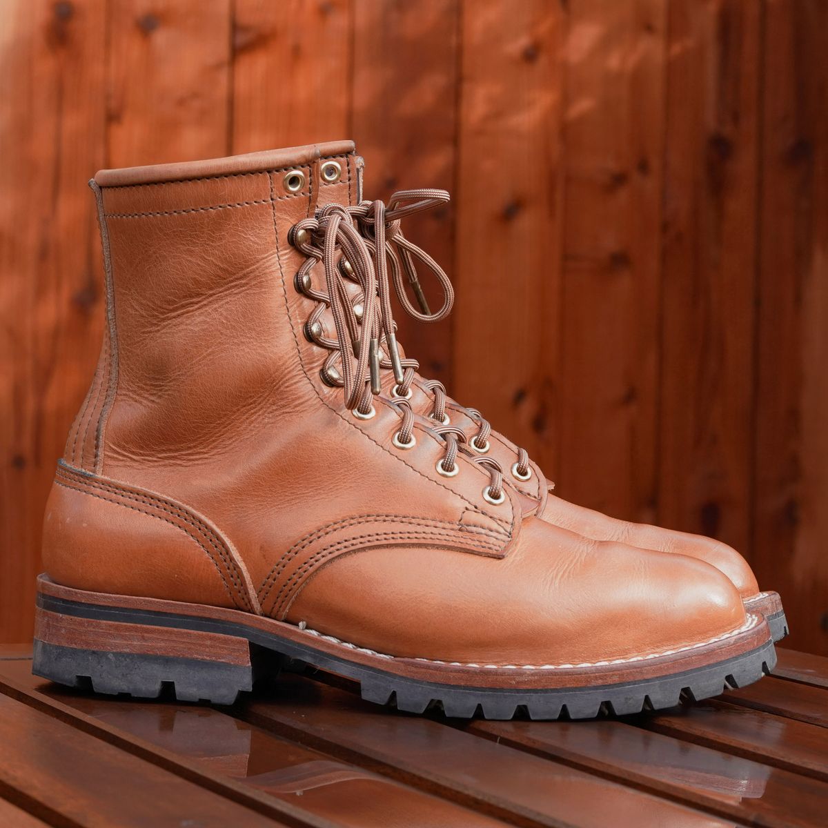 Photo by jdsw20 on January 1, 2026 of the Nicks Parkhurst V3 in Horween Light Natural Dublin.