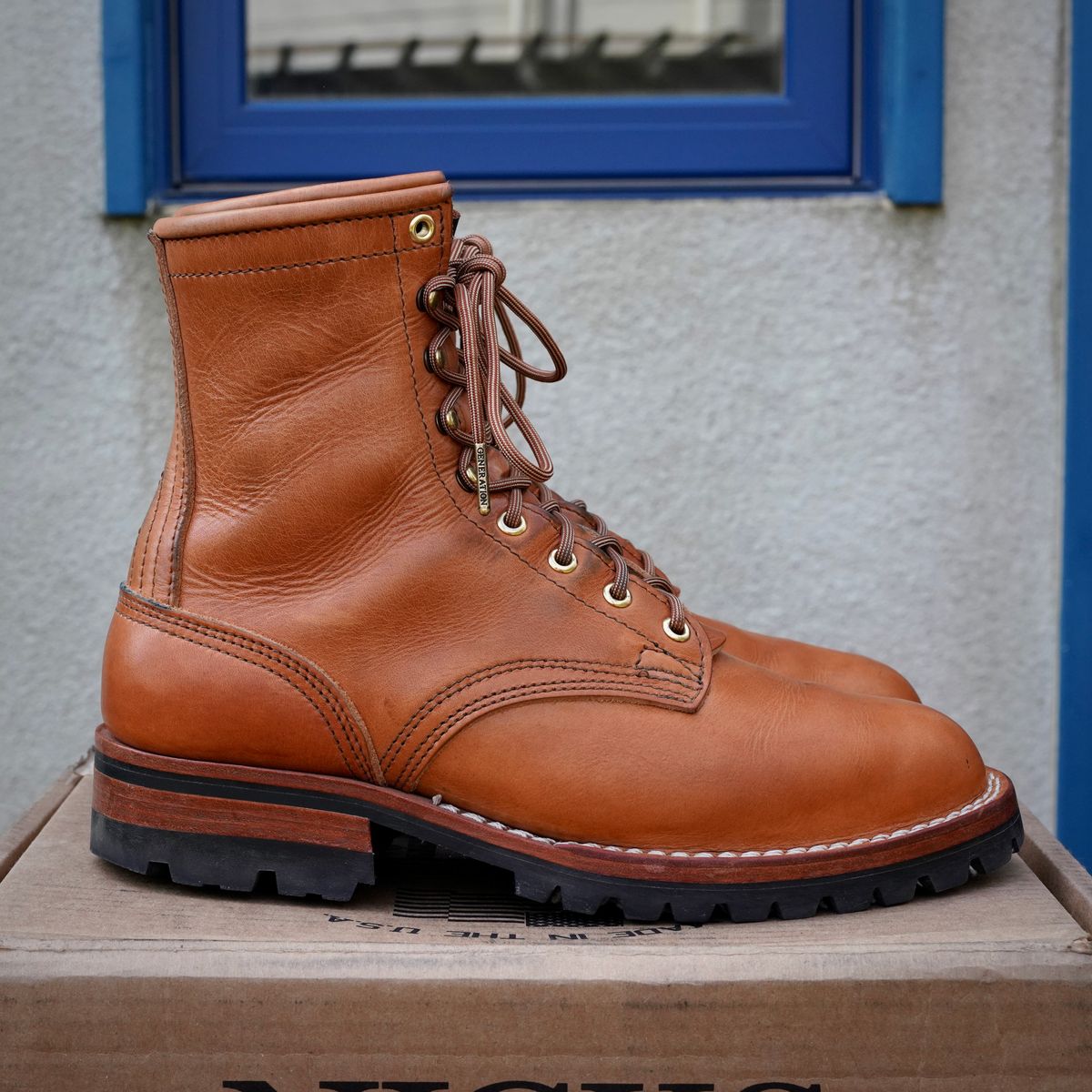 Photo by jdsw20 on February 1, 2026 of the Nicks Parkhurst V3 in Horween Light Natural Dublin.